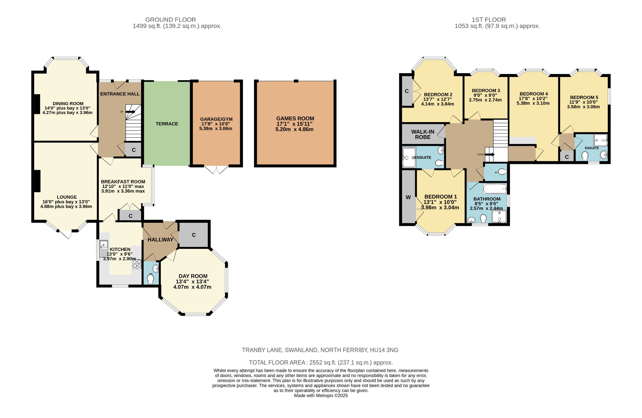 Glen Fell, Tranby Lane, North Ferriby floorplan