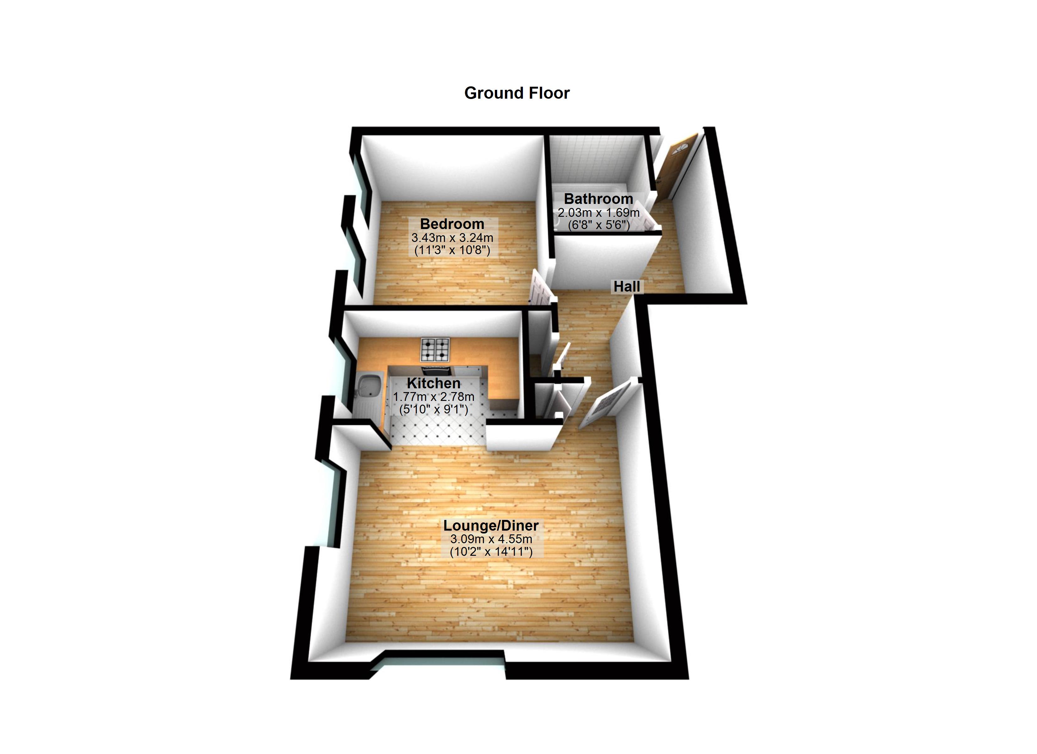 1 Bedrooms Flat to rent in Rowan Court, 125 High Street, Plaistow E13