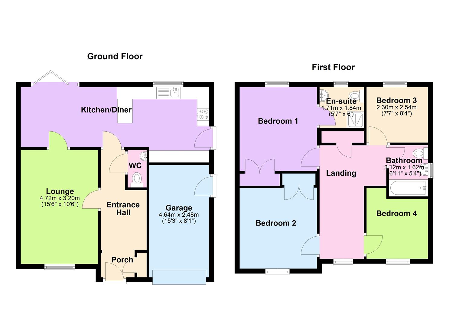 23, Fraserburgh Way, Peterborough floorplan