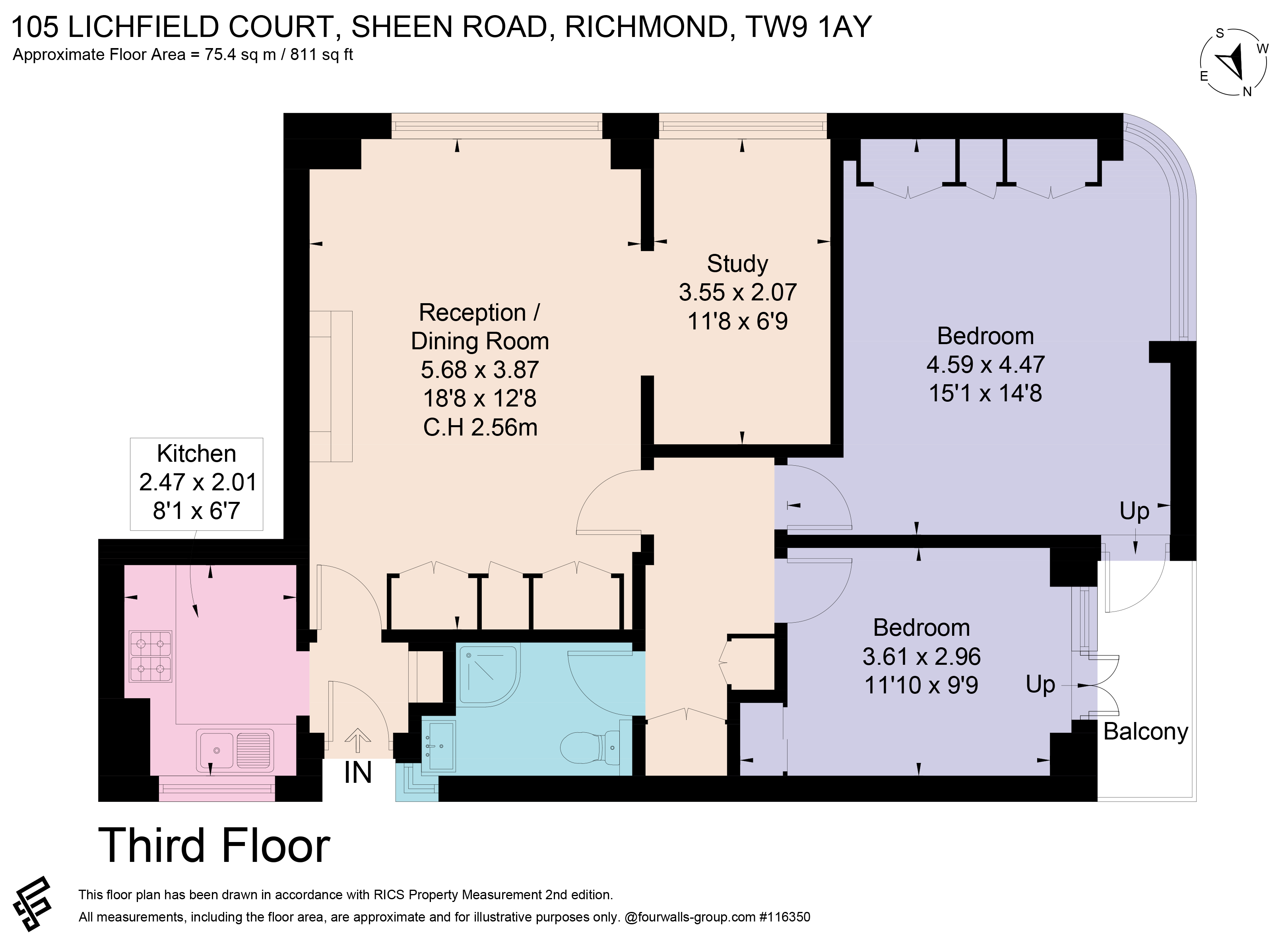 Lichfield Court, Richmond floorplan