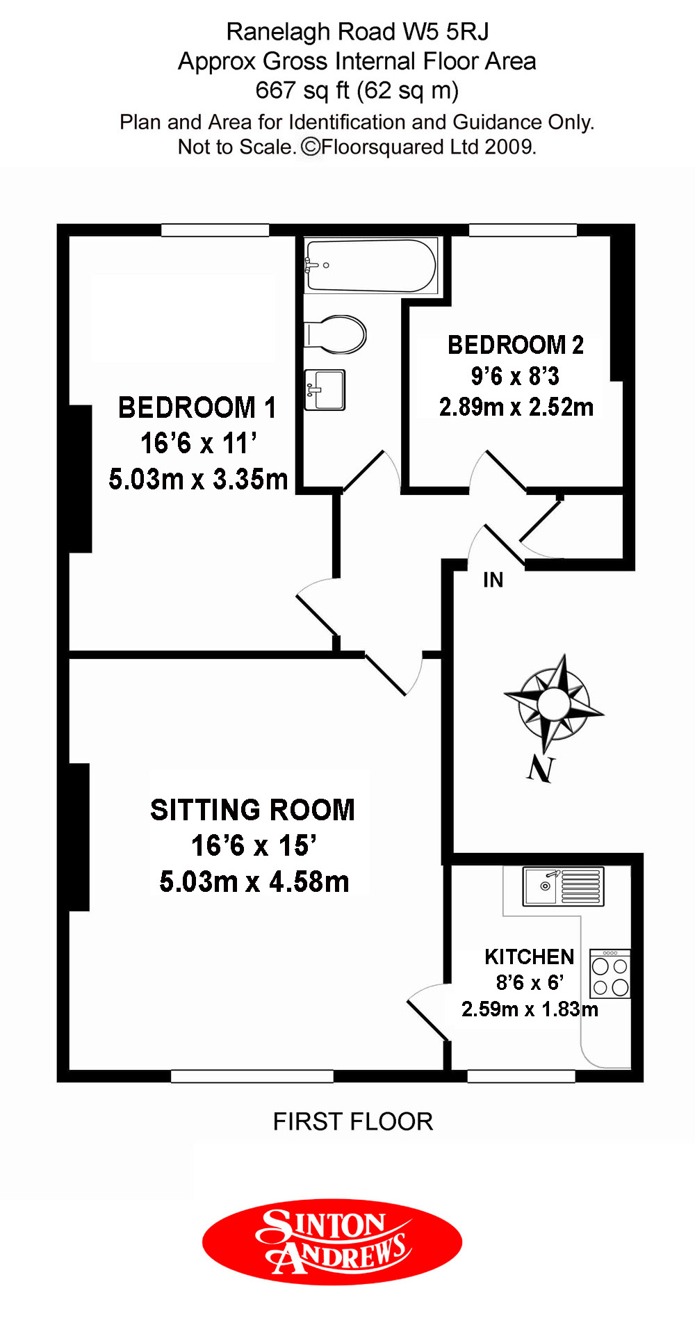 27, Ranelagh Road, Ealing W5, 2 bedroom flat for sale 61007715