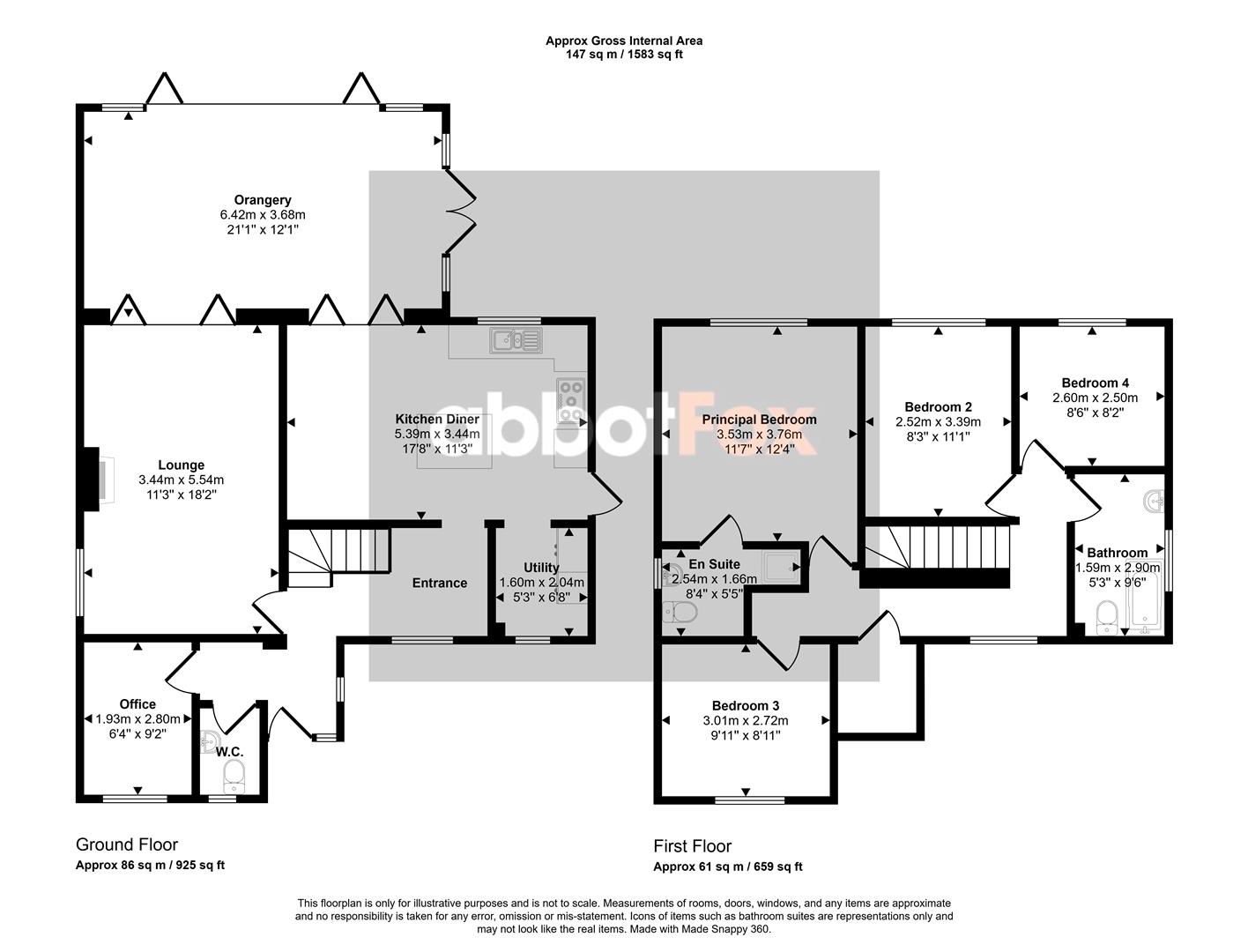 The Enchanted Rose, Mill Road, Norwich floorplan