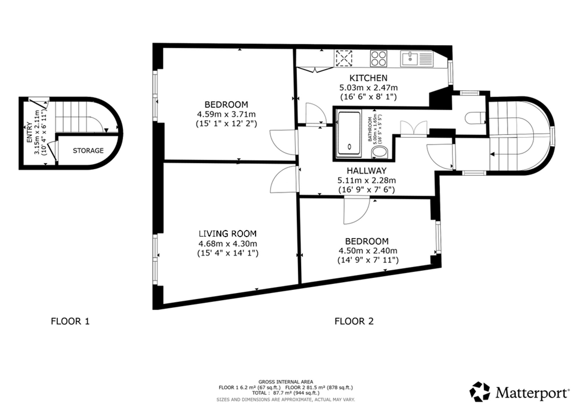 44 Main Street, Kilwinning, Ayrshire floorplan