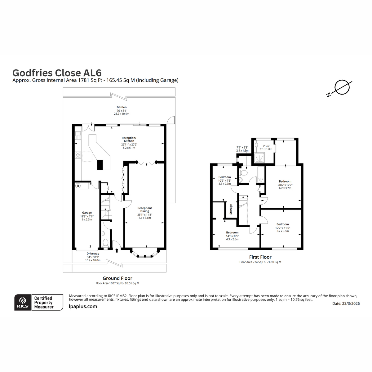 19, Godfries Close, Welwyn floorplan