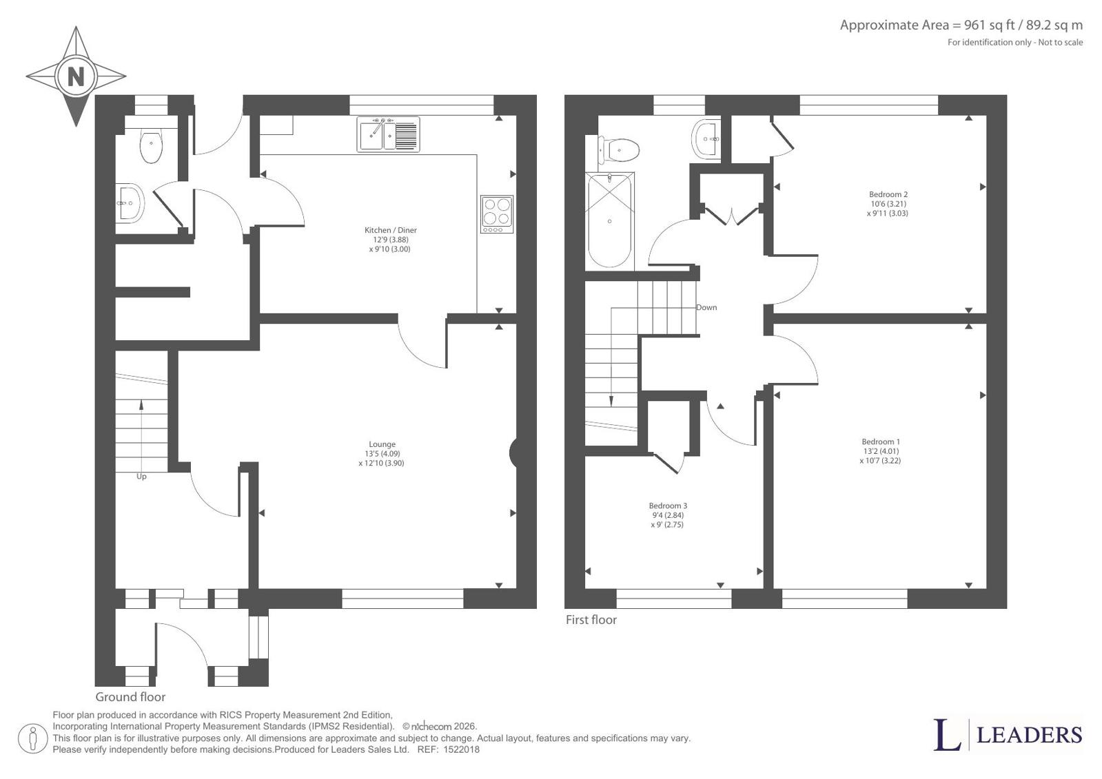 13, Sanderson Close, Cheshire floorplan