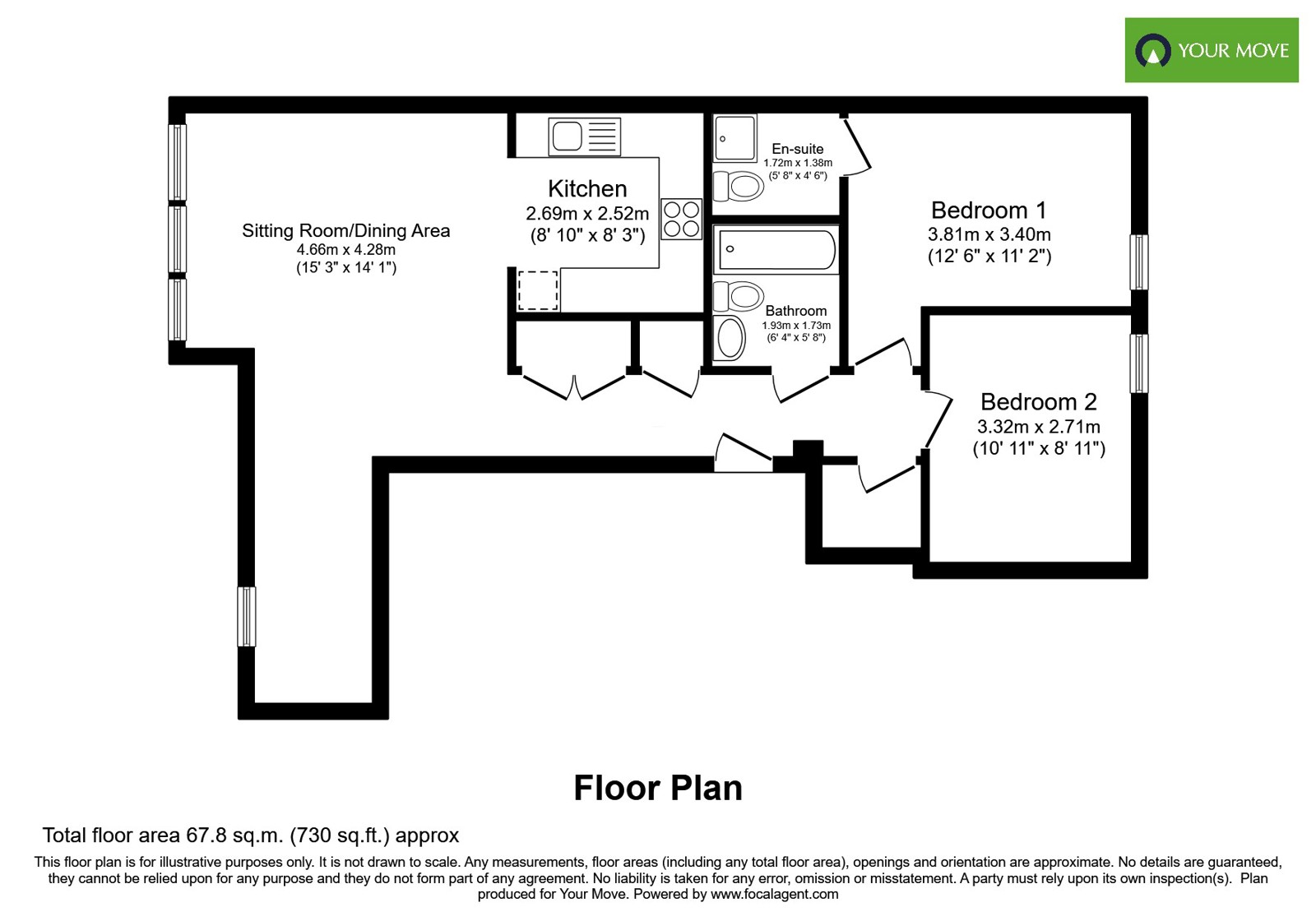 36, Curzon Street, Staffordshire floorplan