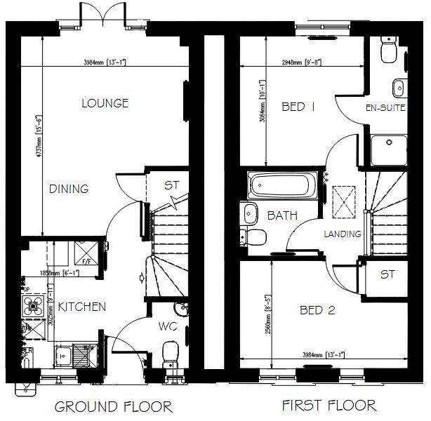 5, Satchwell Walk, Coventry floorplan