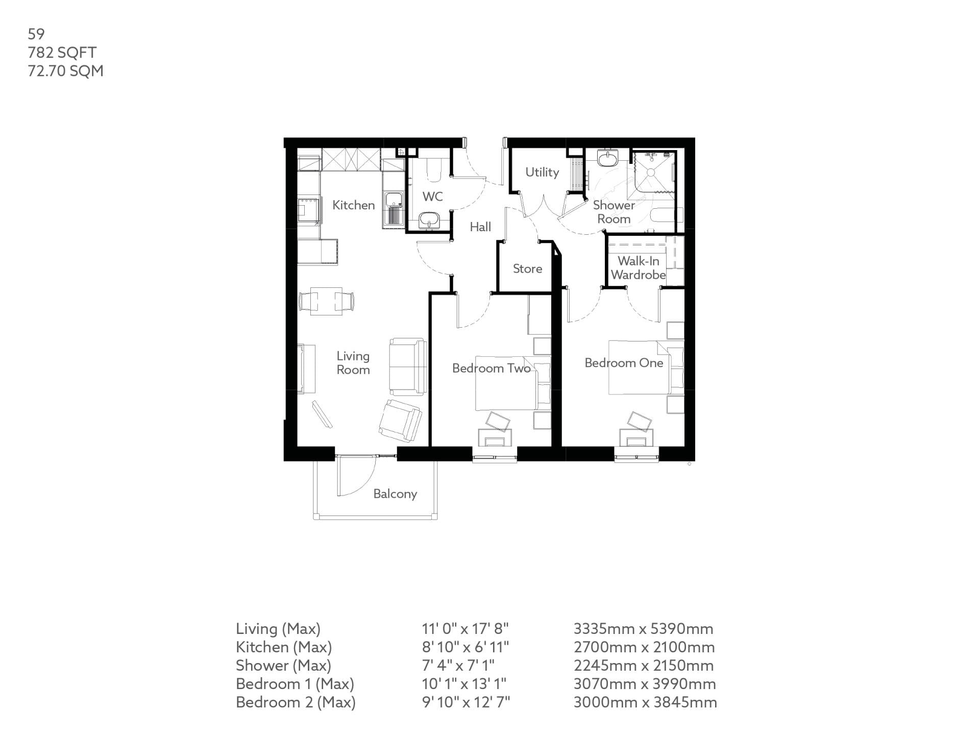 59, Whitley Bay floorplan