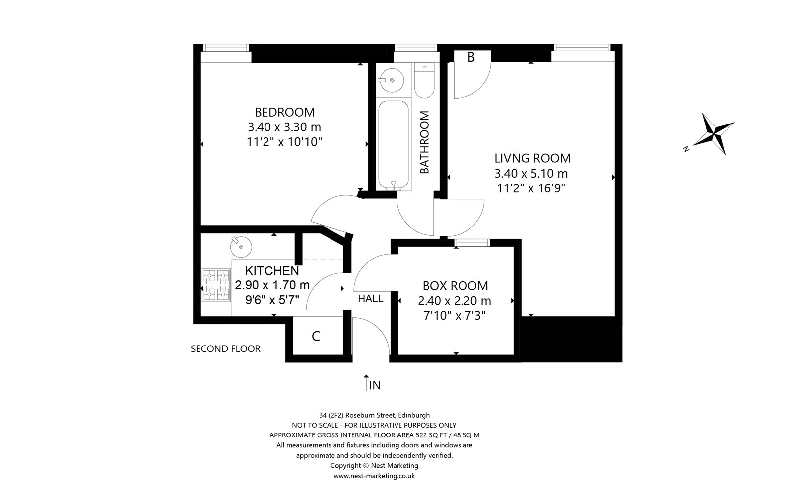 Roseburn Street, Edinburgh floorplan