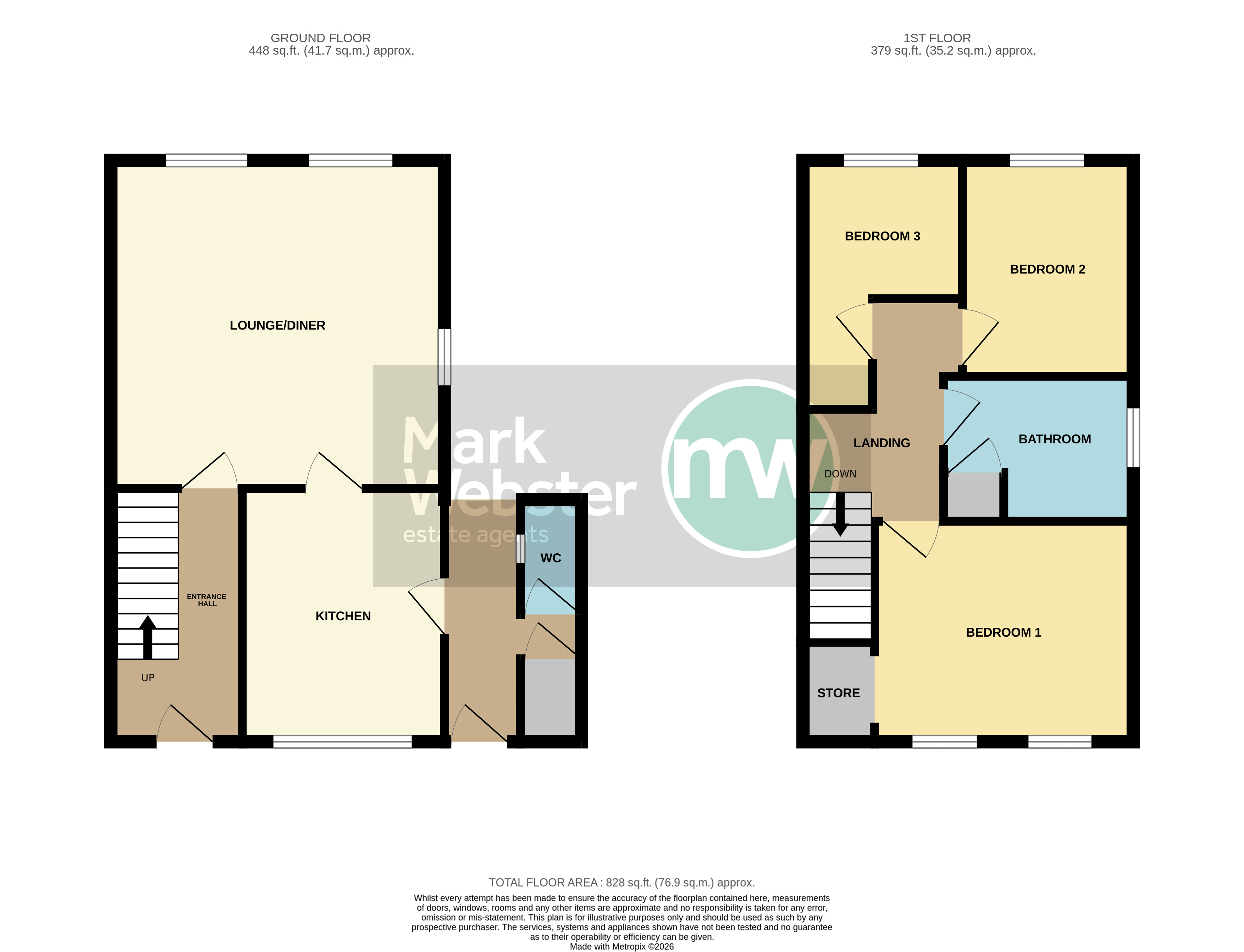 16, Queens Road, Atherstone floorplan