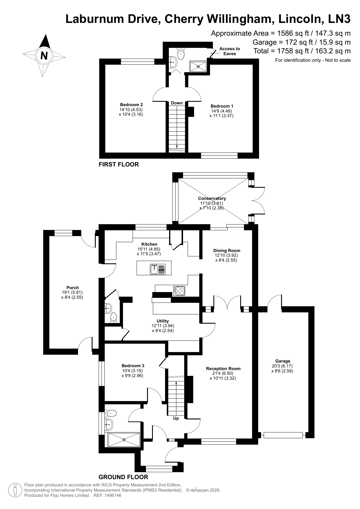 36, Laburnum Drive, Lincoln floorplan
