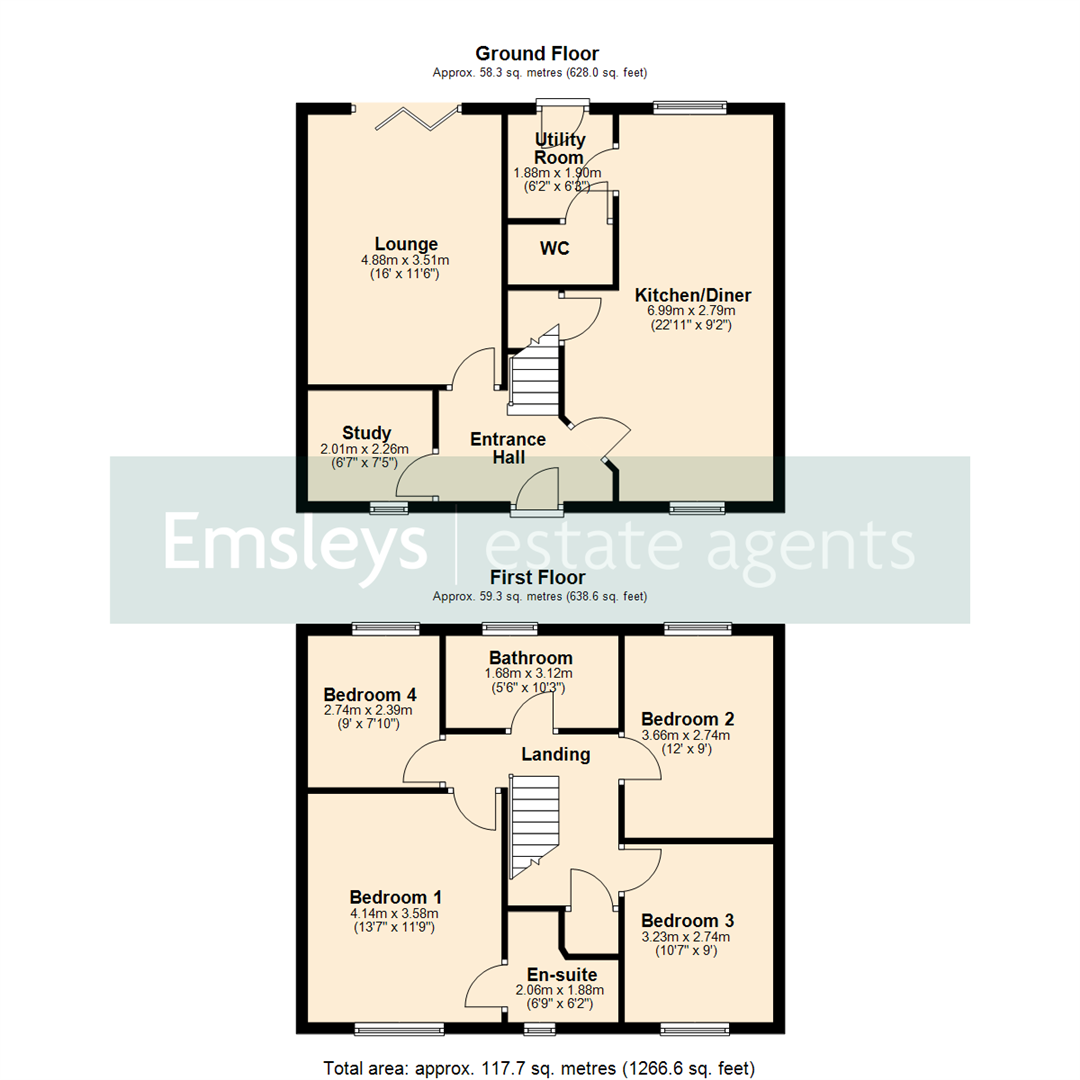 24, Greenfields, Tadcaster floorplan