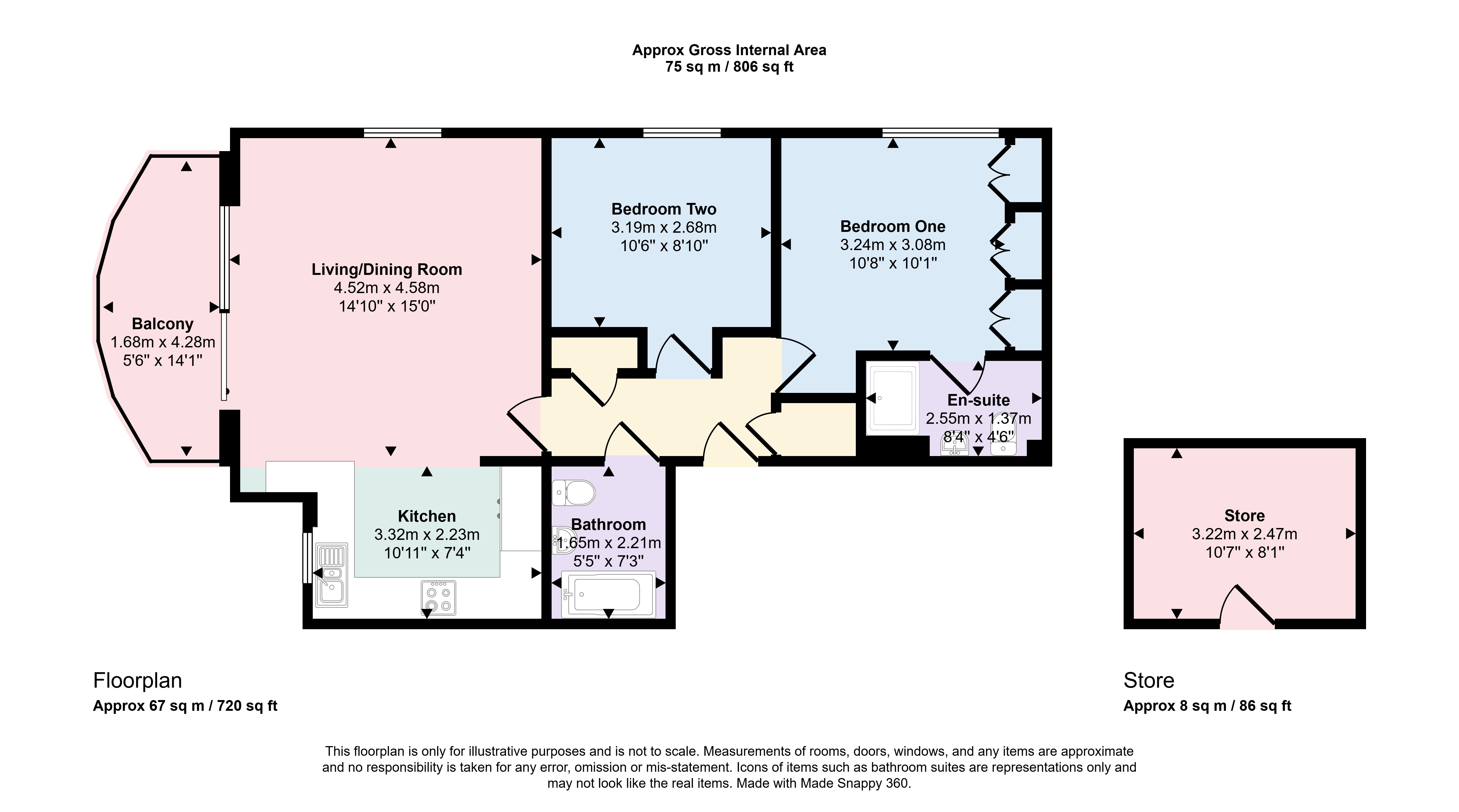 11 Verenna, 44, Springfield Road, Dorset floorplan
