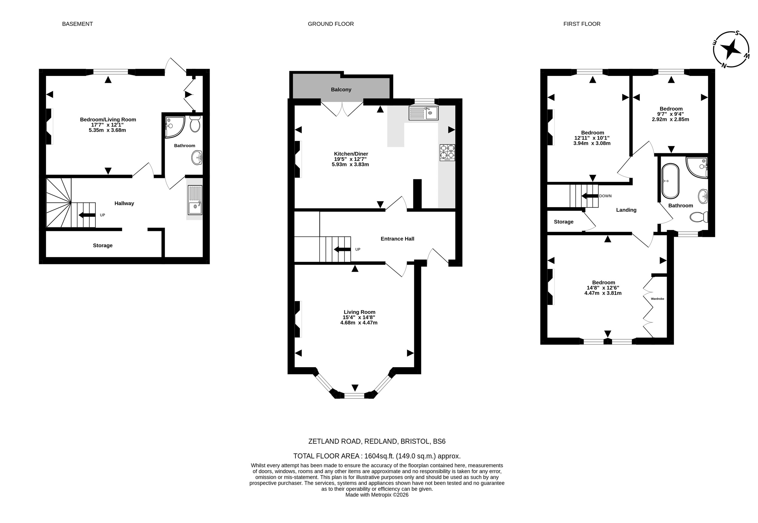 35 Zetland Road, Bristol floorplan