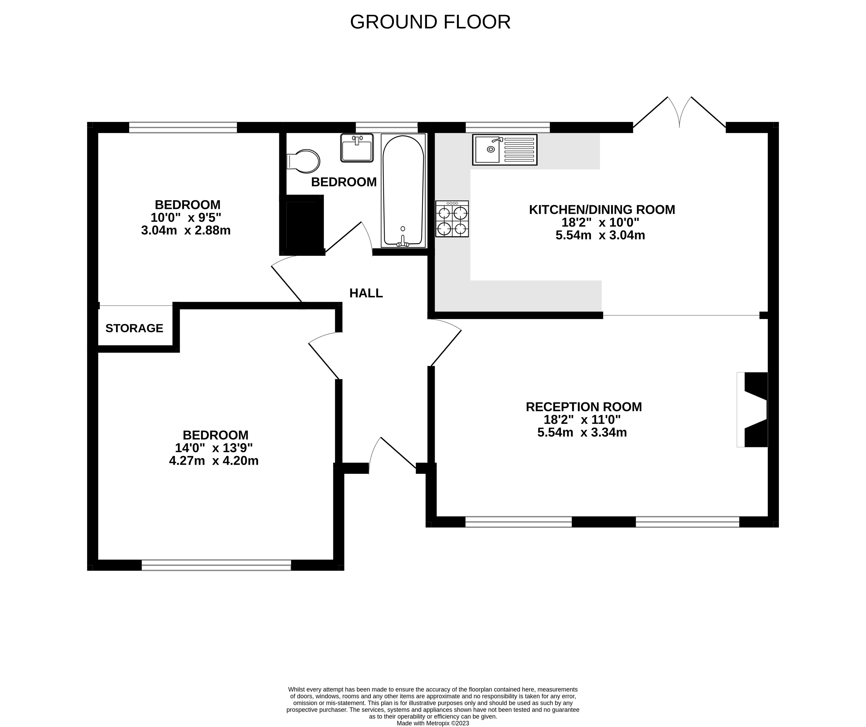 Stoneleigh Road, Oxted RH8, 2 bedroom detached bungalow for sale
