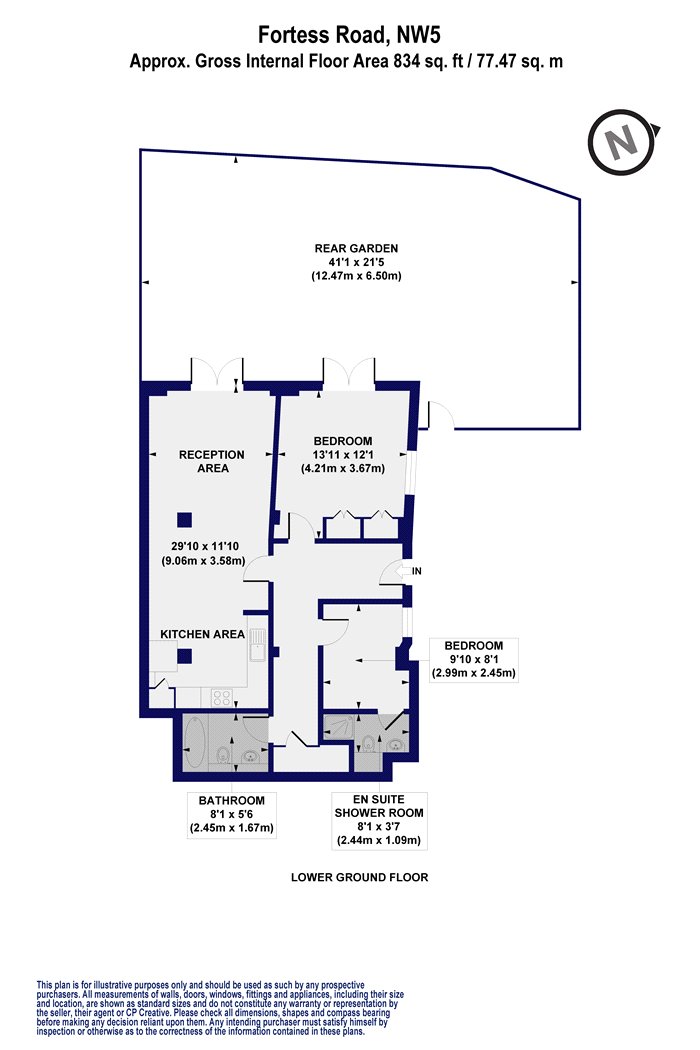 2 Bedrooms Flat for sale in Fortess Road, London NW5