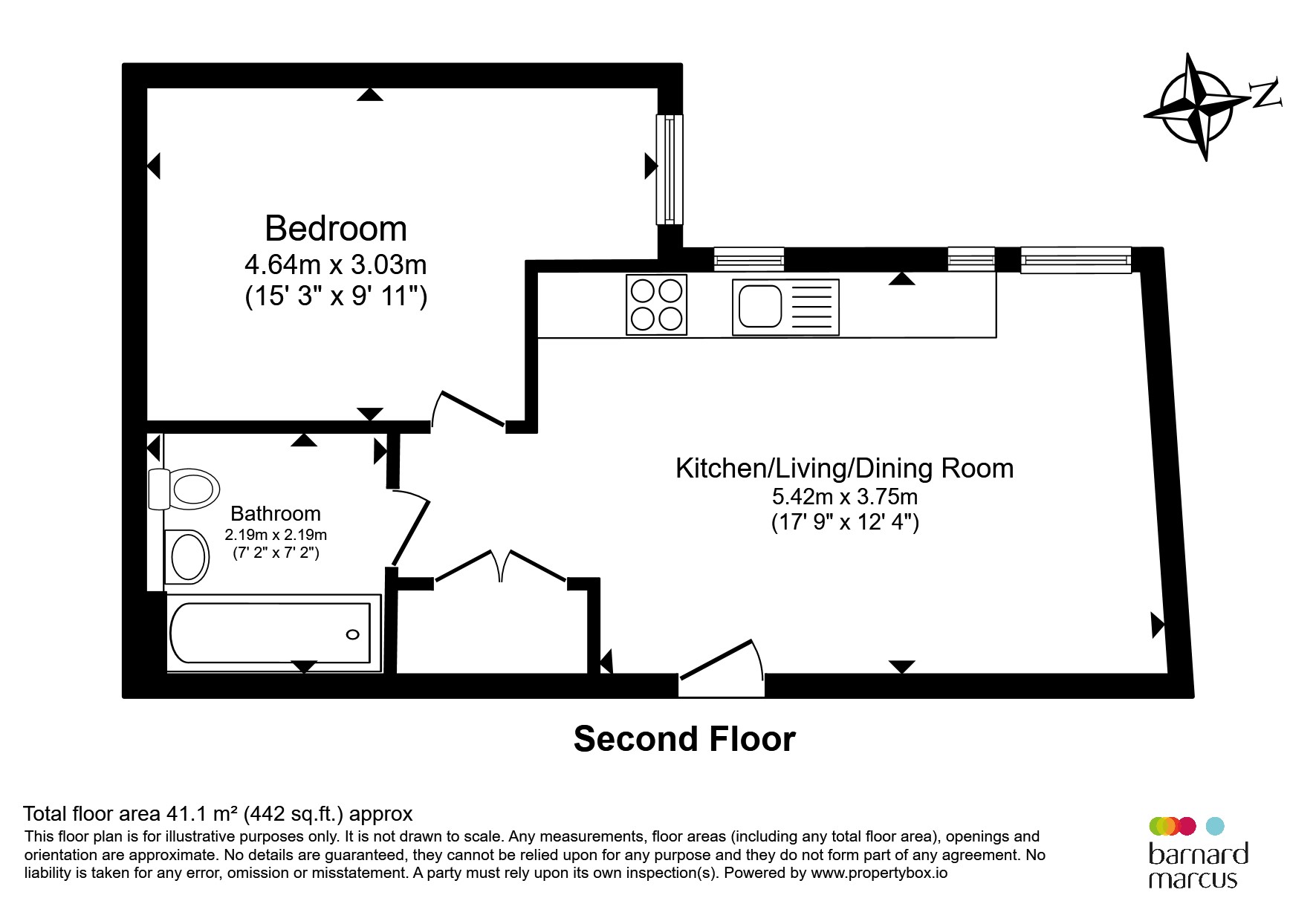 Garratt Lane, London floorplan