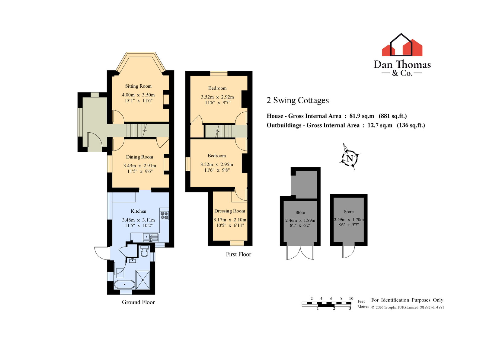 2 Swing Cottages, Rabbits Road, South Darenth floorplan