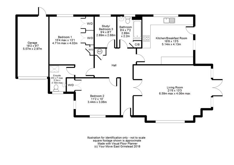 3 Bedrooms Detached bungalow for sale in Quarry Rise, East Grinstead RH19