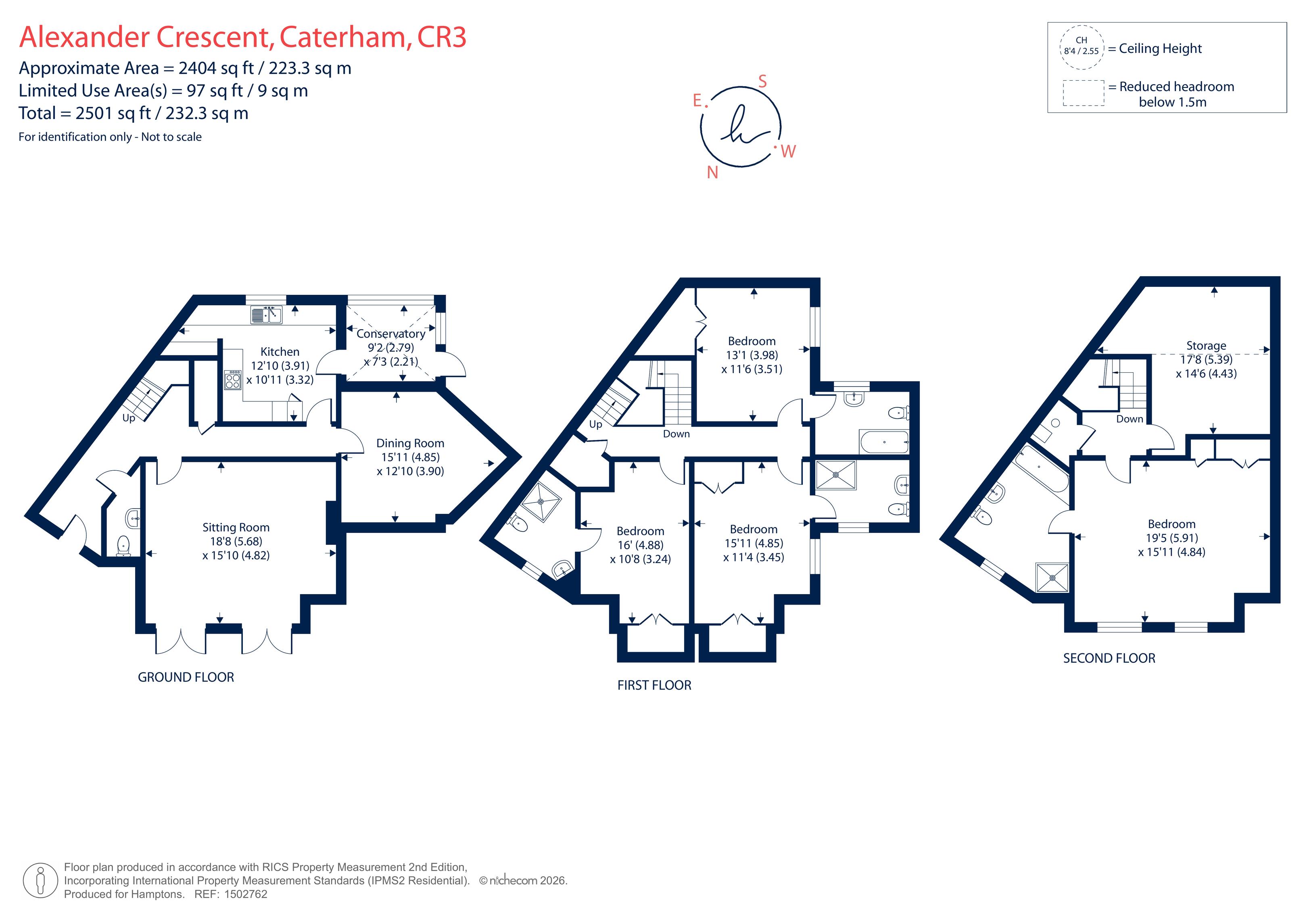 30, Alexander Crescent, Caterham floorplan