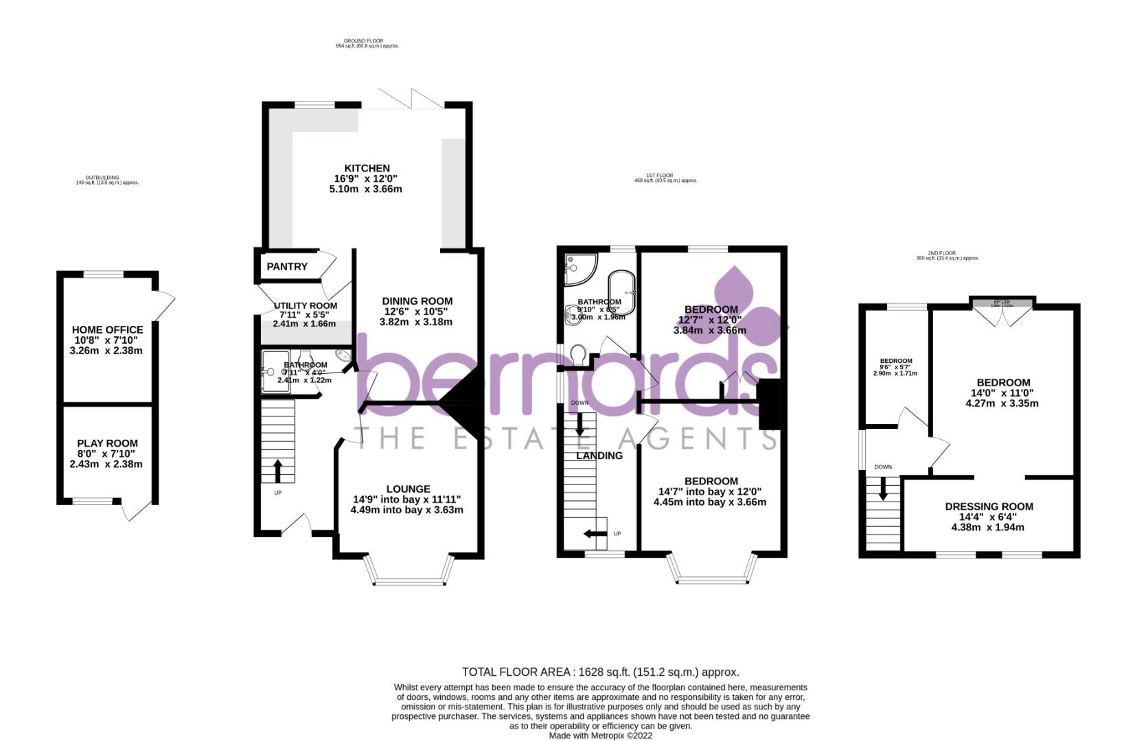 Hilltop Crescent, Portsmouth PO6, 4 bedroom semidetached house for