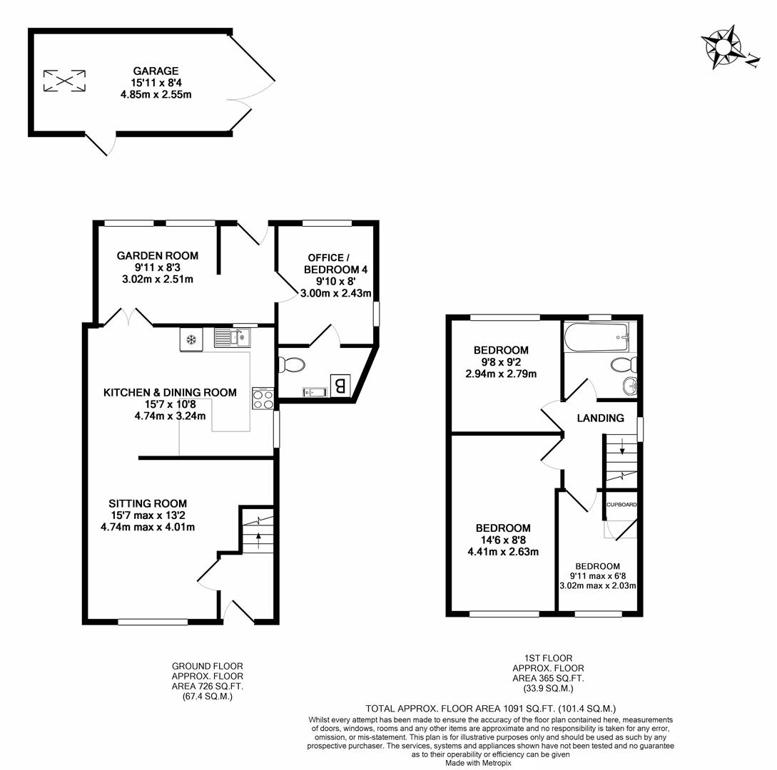 3, Tayler Road, Northleach floorplan