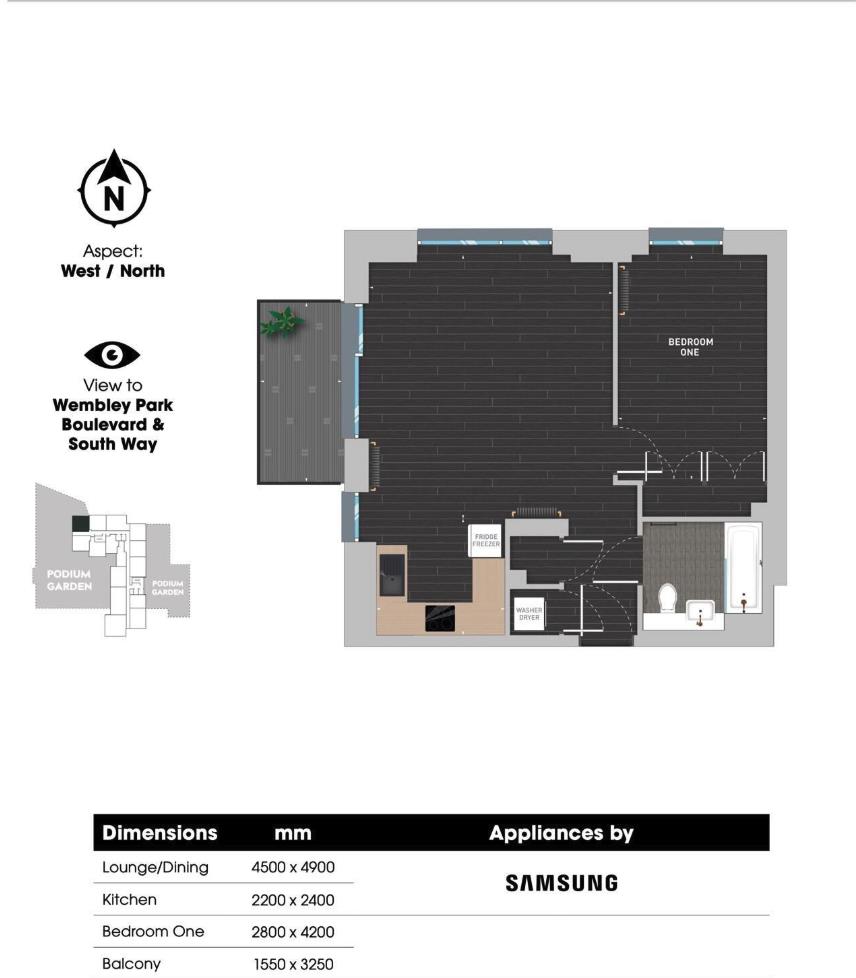 Ferrum, 40 South Way, Wembley floorplan