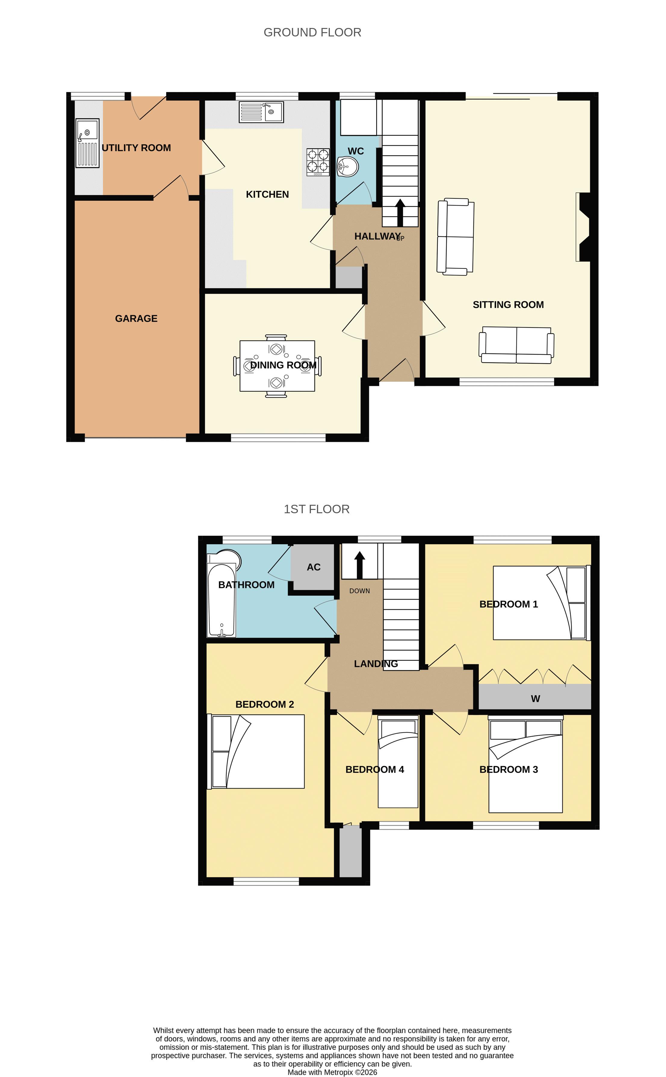 Hedgerows, Bancombe Road, Somerton floorplan