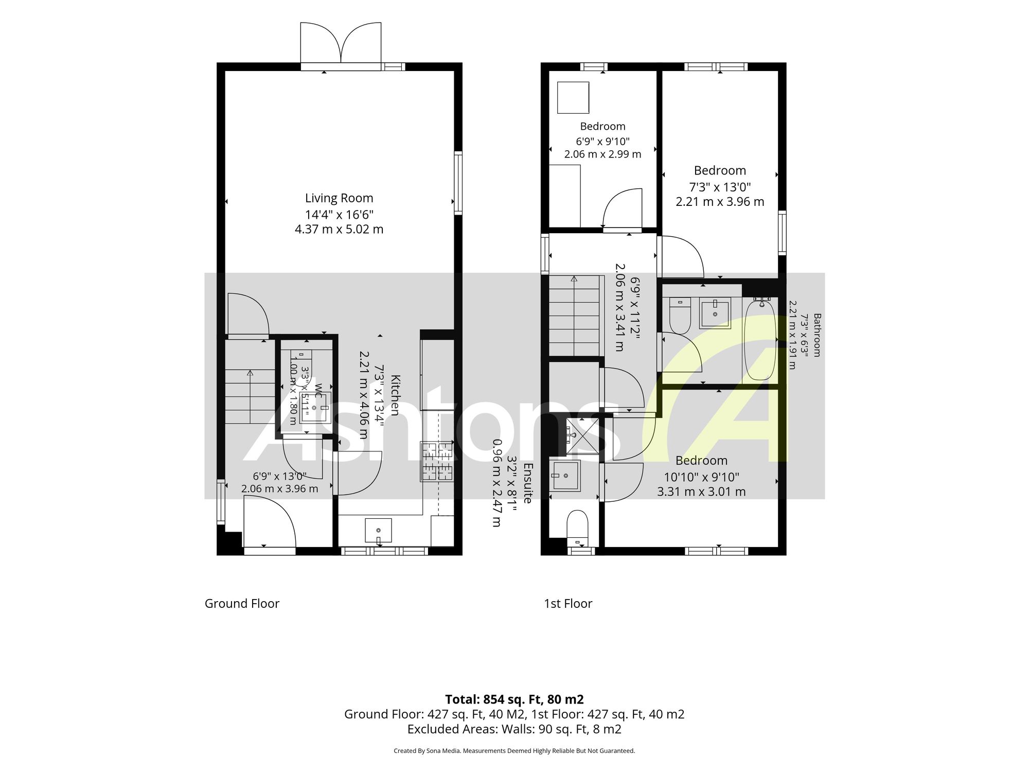 16 Grove Street, Widnes floorplan