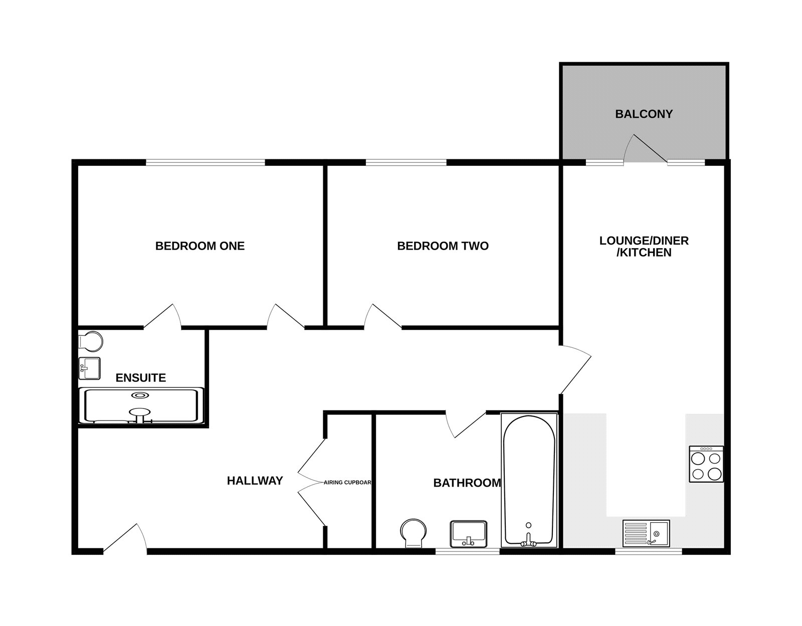 4, Archibald House, 12, Lister Road, Berkshire floorplan