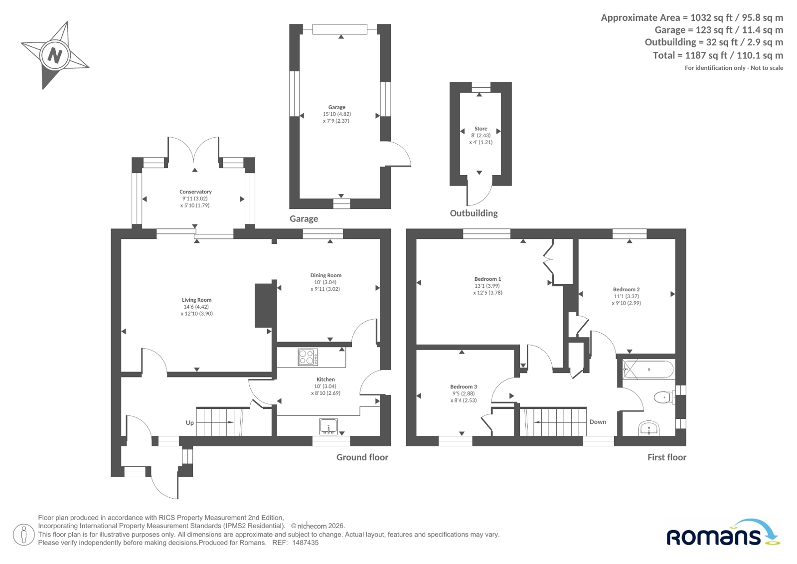 43, Beechwood Avenue, Reading floorplan
