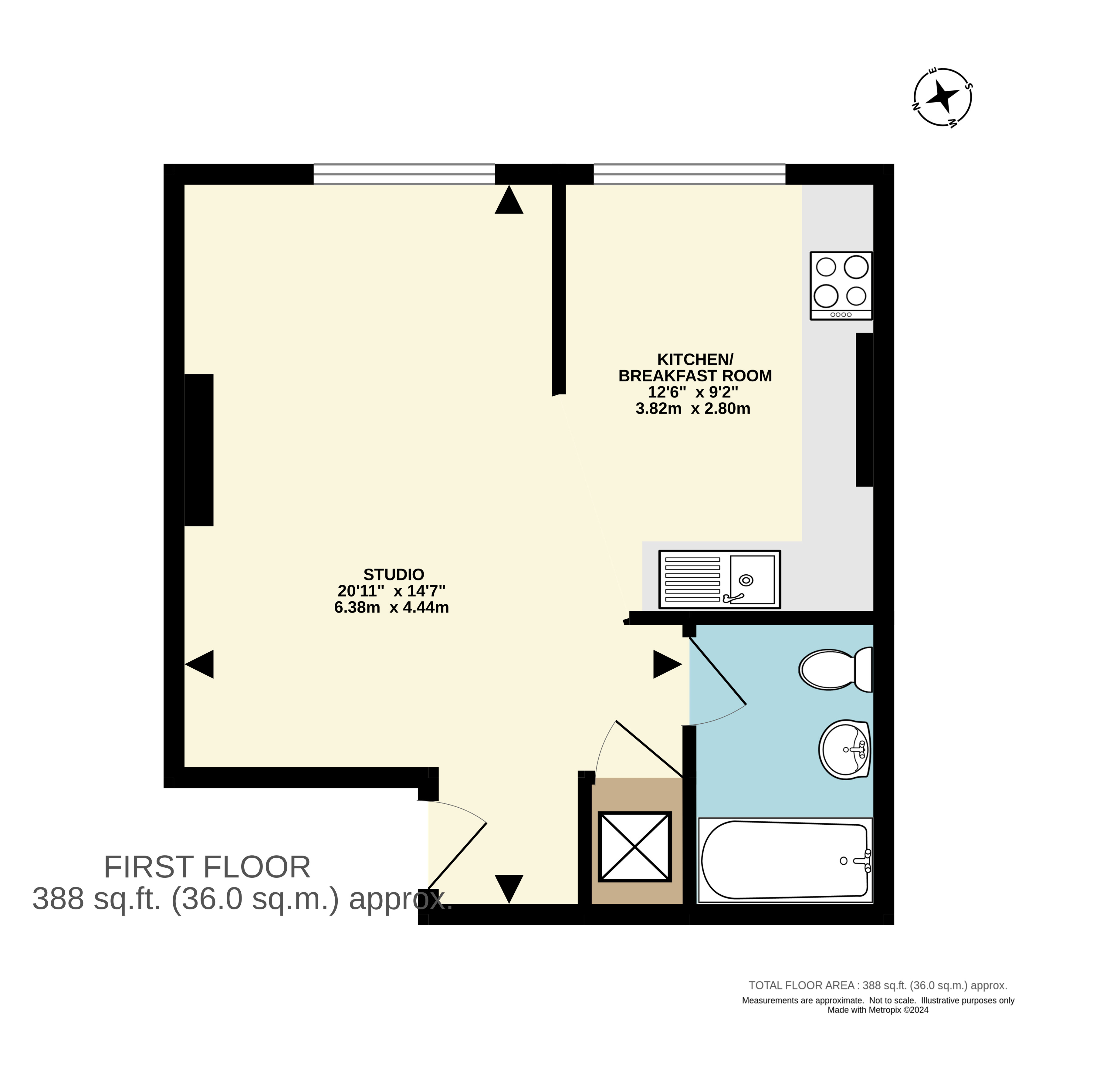 Flat 5, 20-26, South Street, Surrey floorplan