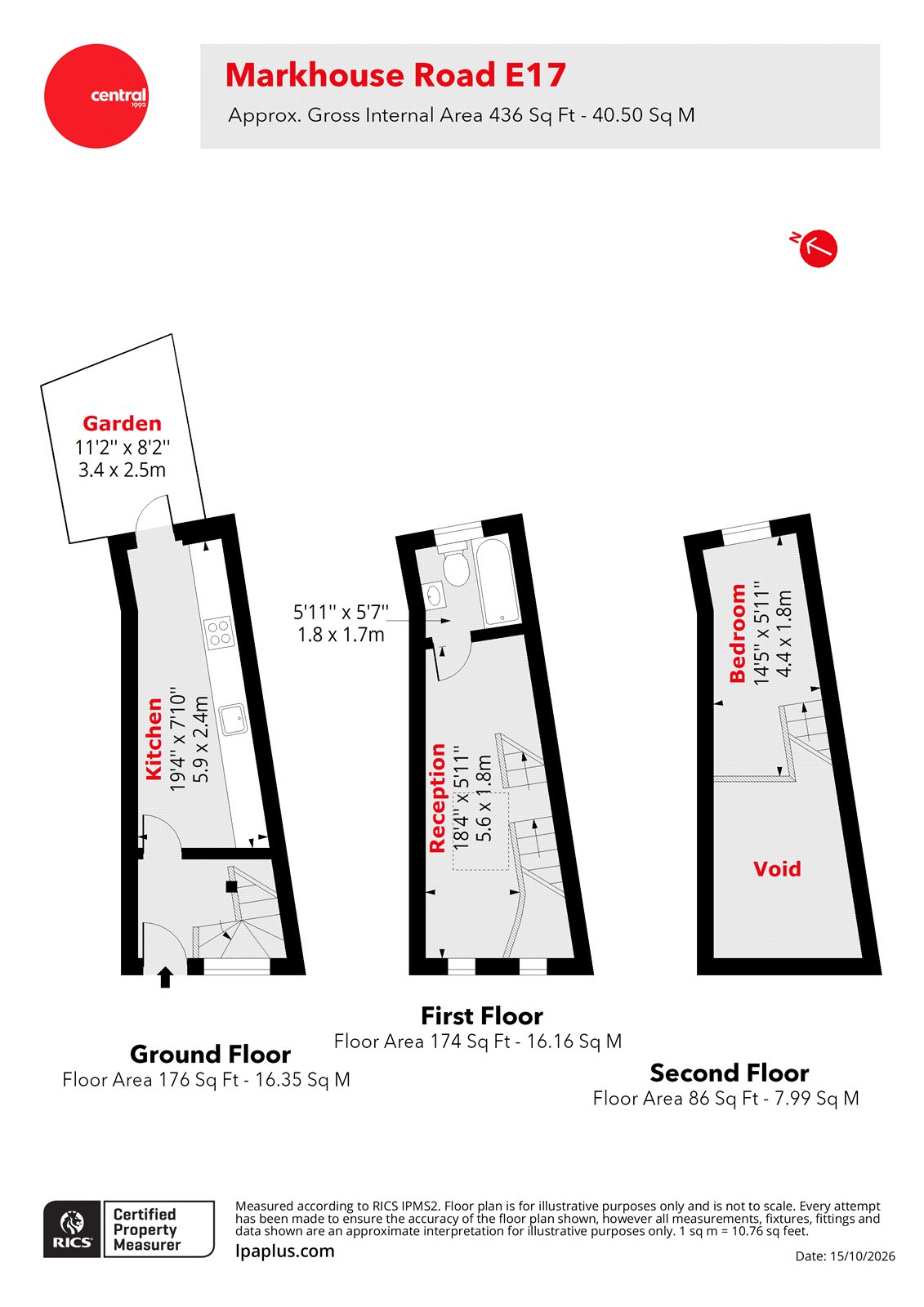 87, Markhouse Road, London floorplan