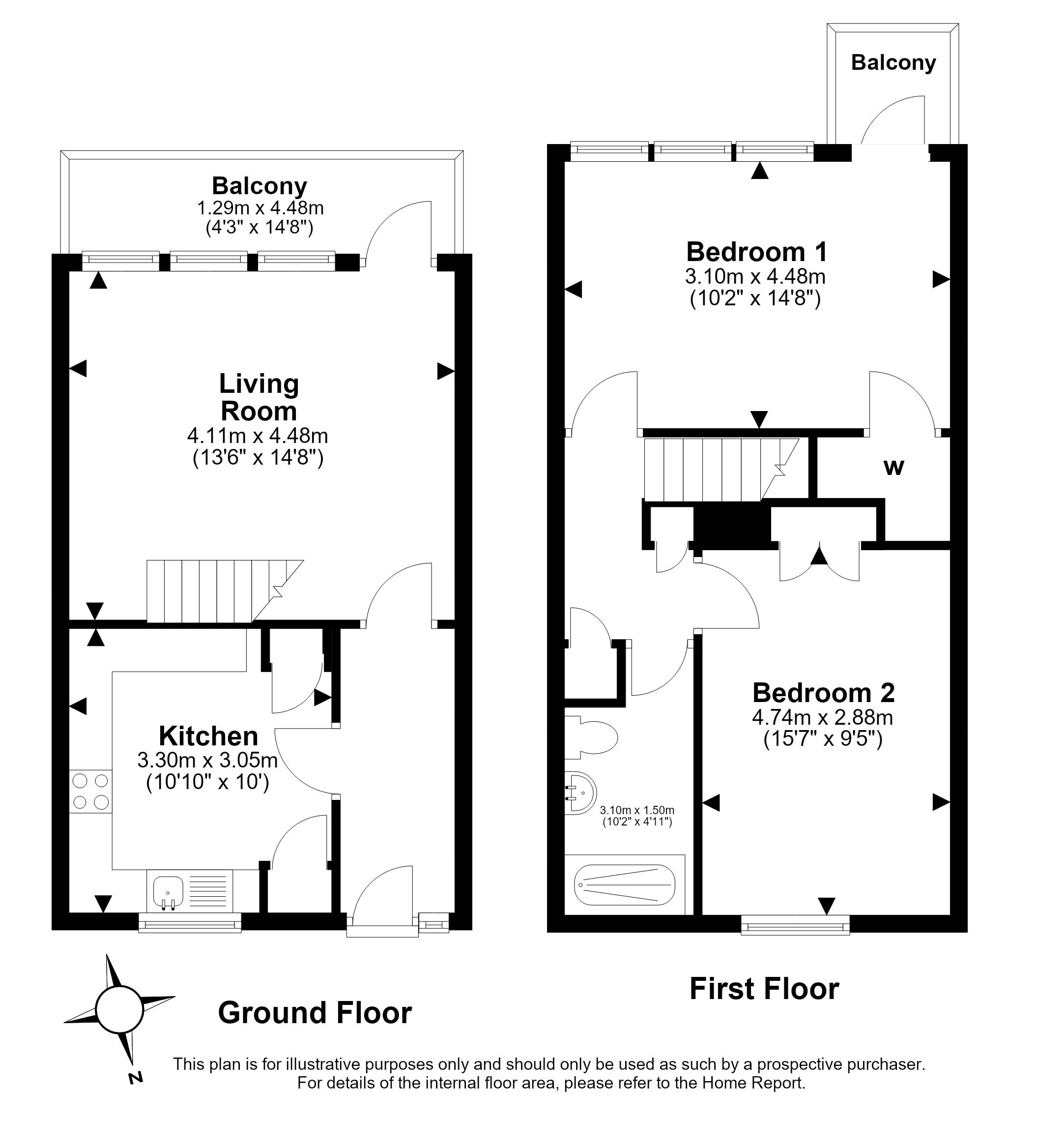 25, Claremont Court, Edinburgh floorplan