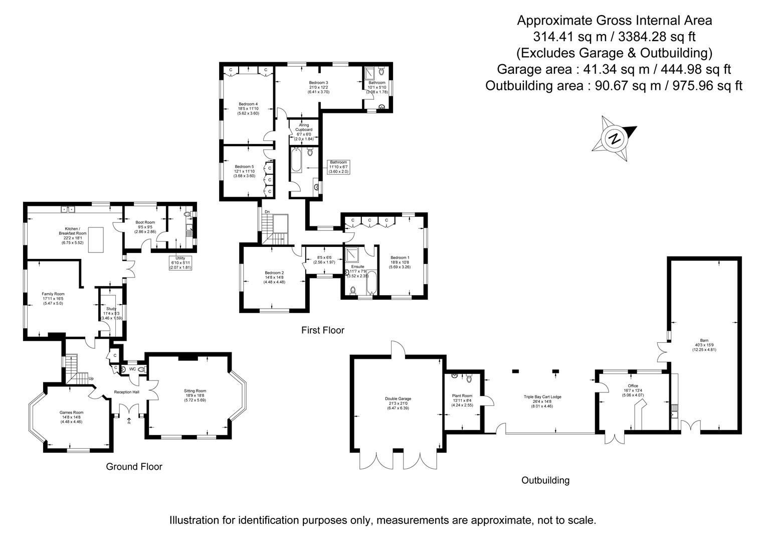 Rumbolds Chase Farm, Nosterfield End, Castle Camps floorplan