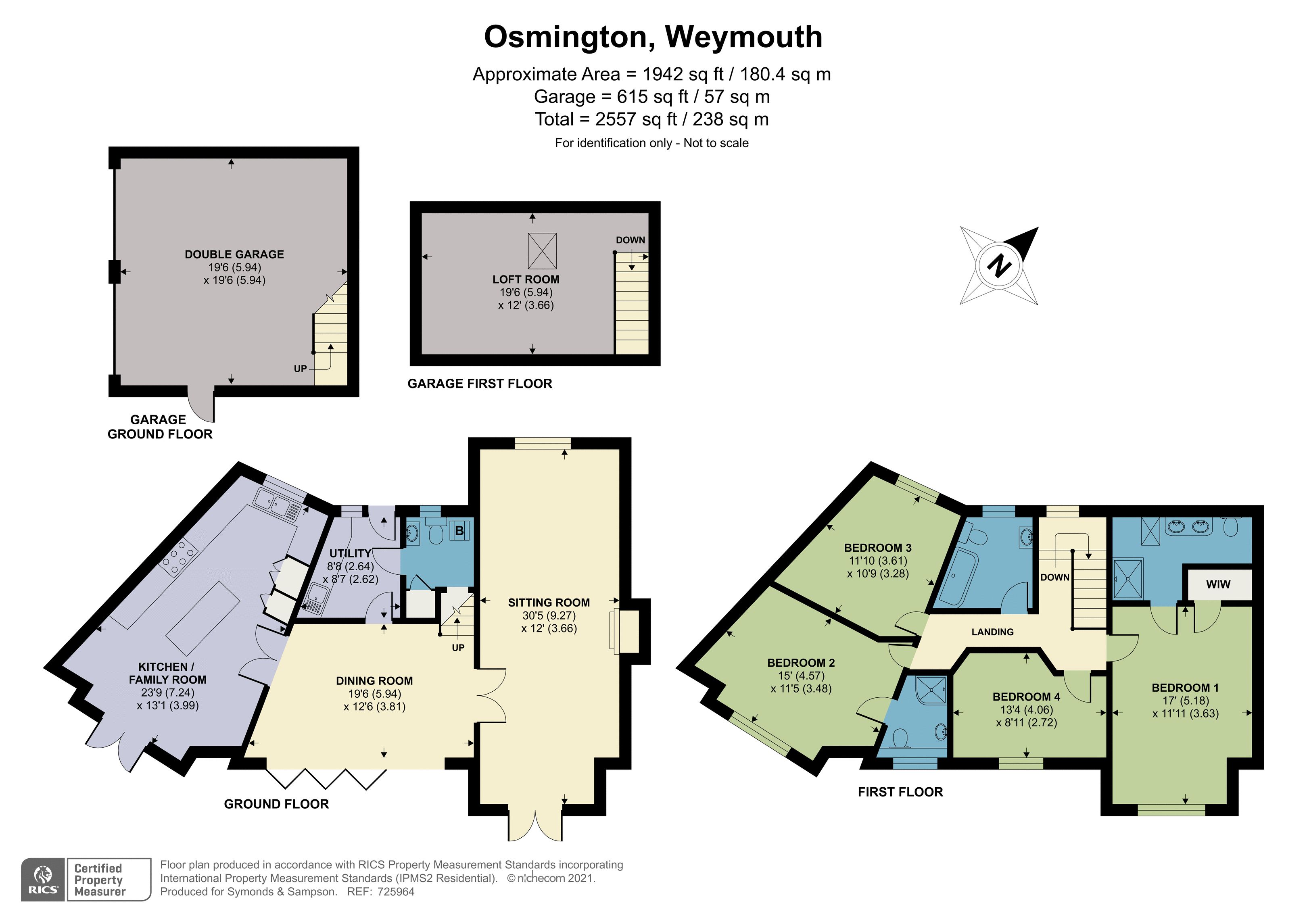 Osmington, Weymouth, Dorset DT3, 4 bedroom detached house for sale