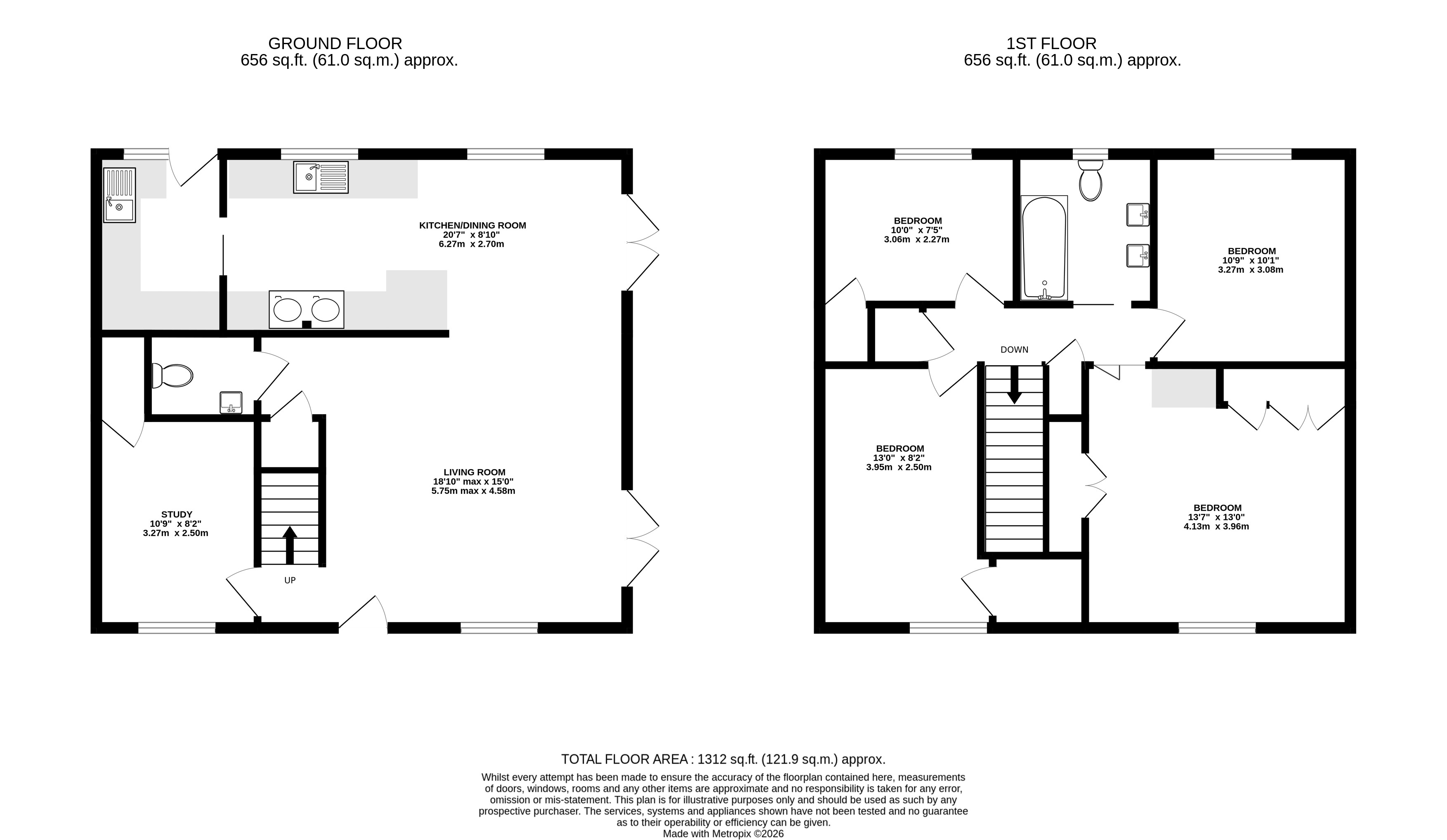 Studio House,, The Street, Hook floorplan