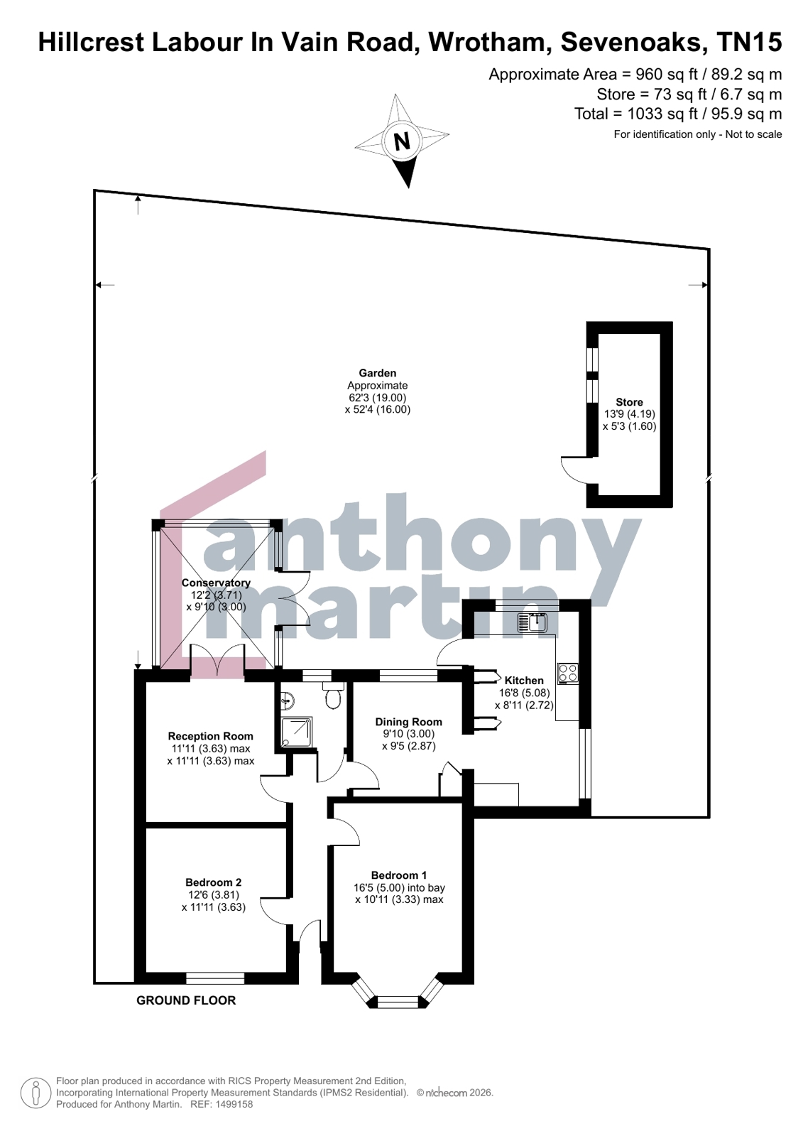 Hillcrest,, Labour In Vain Road, Sevenoaks floorplan