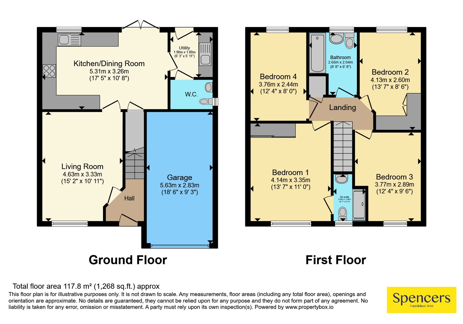 1, Borrowby Close, Leicester floorplan