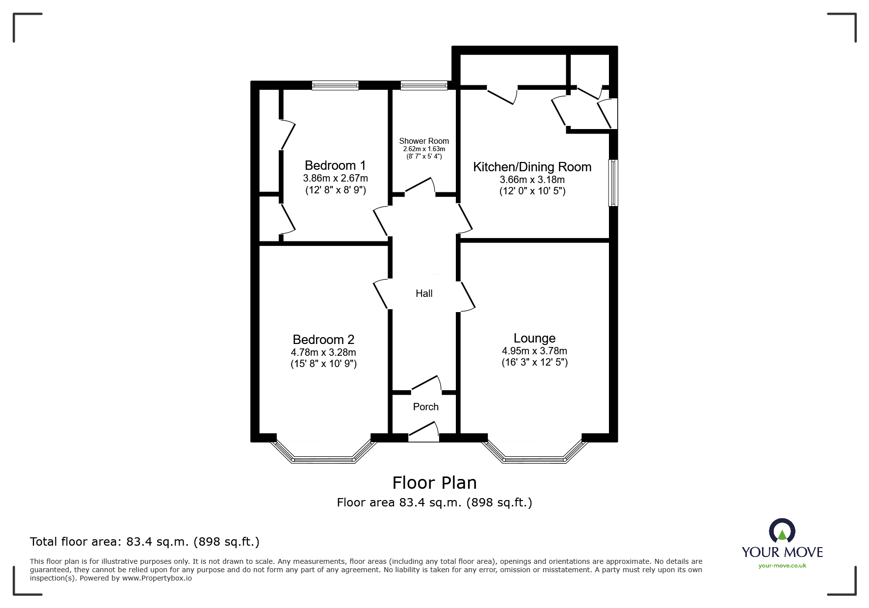23, Woodfield Drive, Derbyshire floorplan