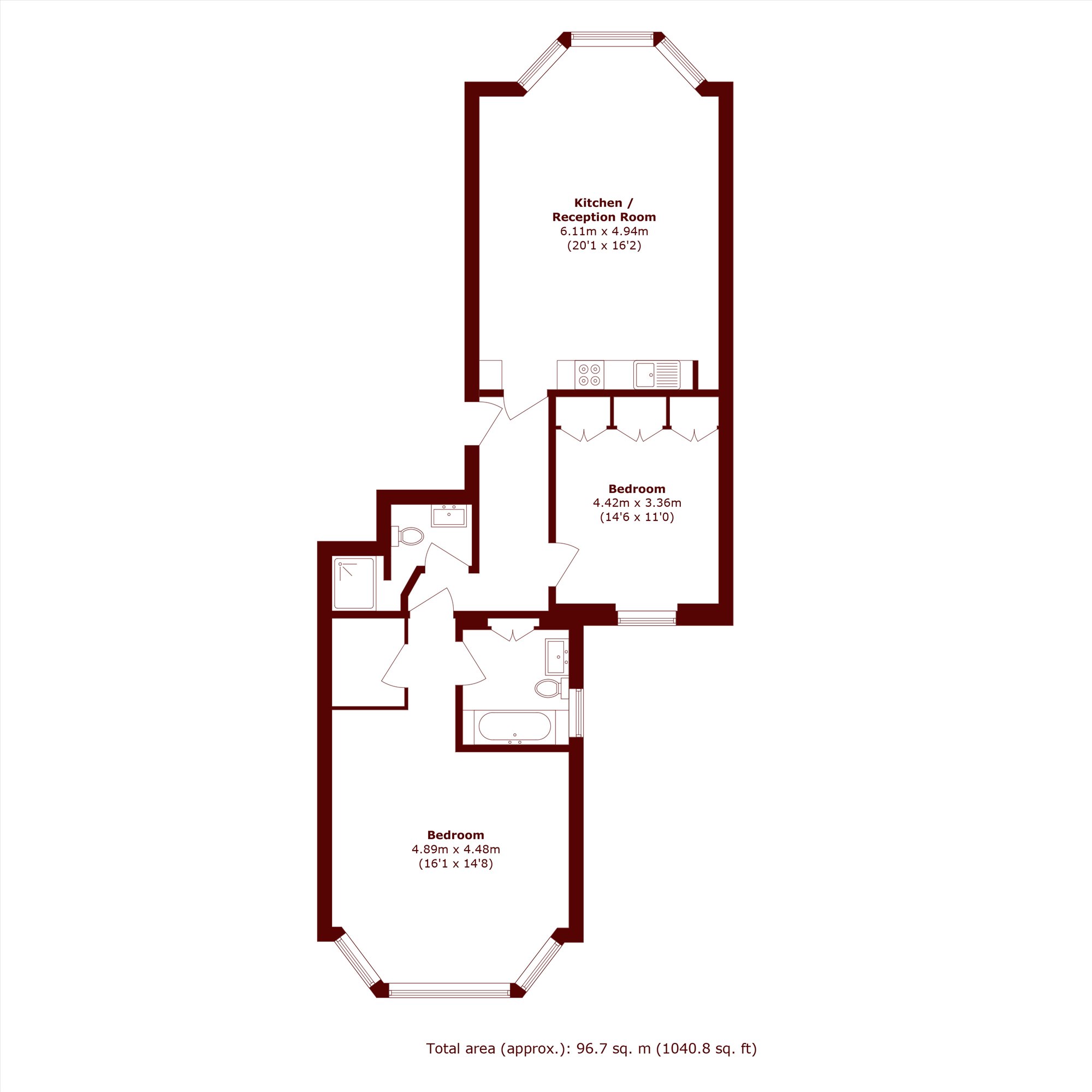 Flat 2, 151, Holland Park Avenue, London floorplan
