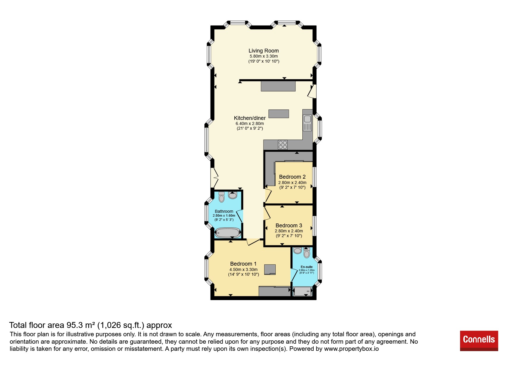 14a, Attwood Close, Basingstoke floorplan