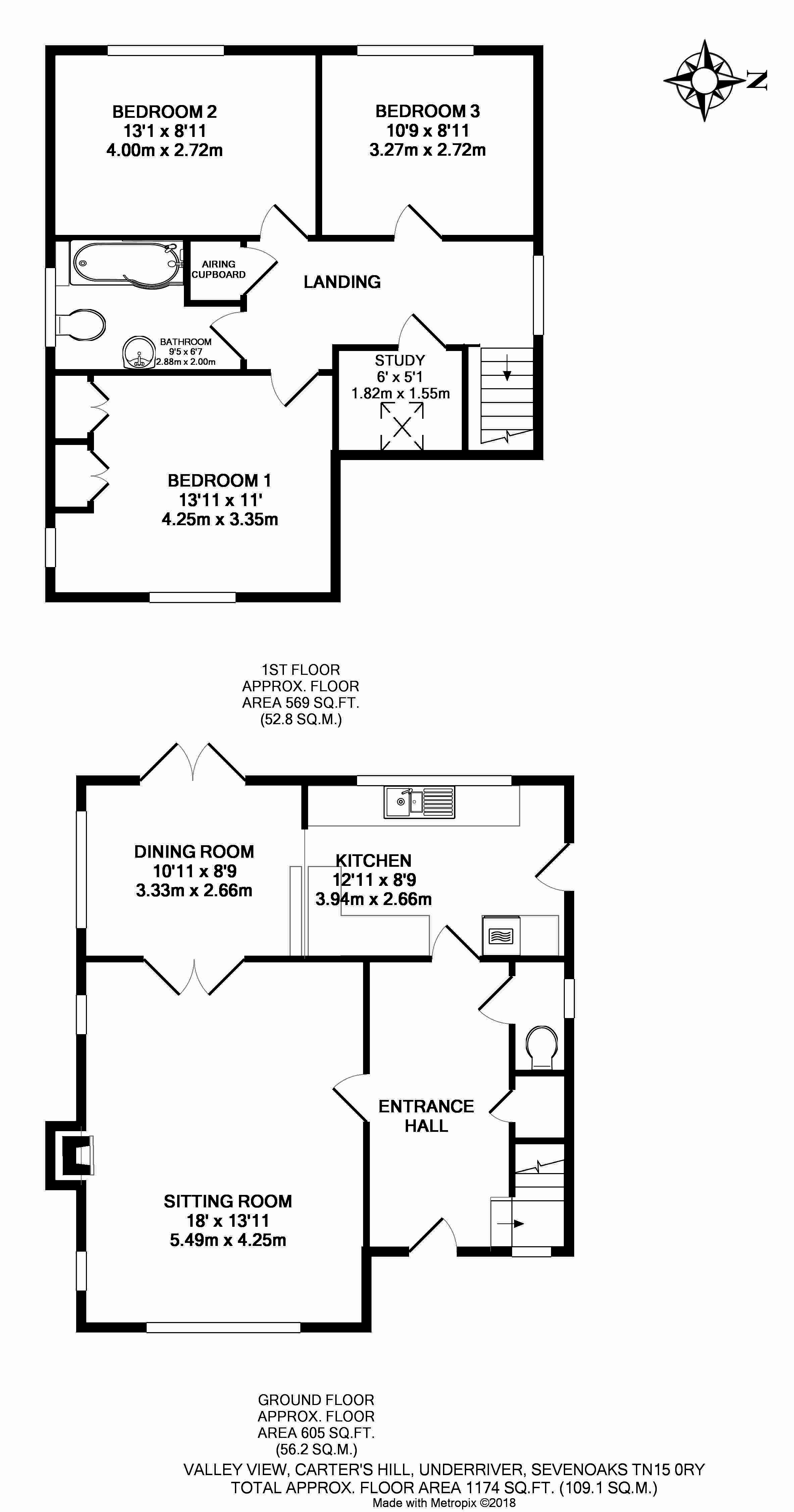 3 Bedrooms Detached house for sale in Carters Hill, Underriver, Sevenoaks, Kent TN15