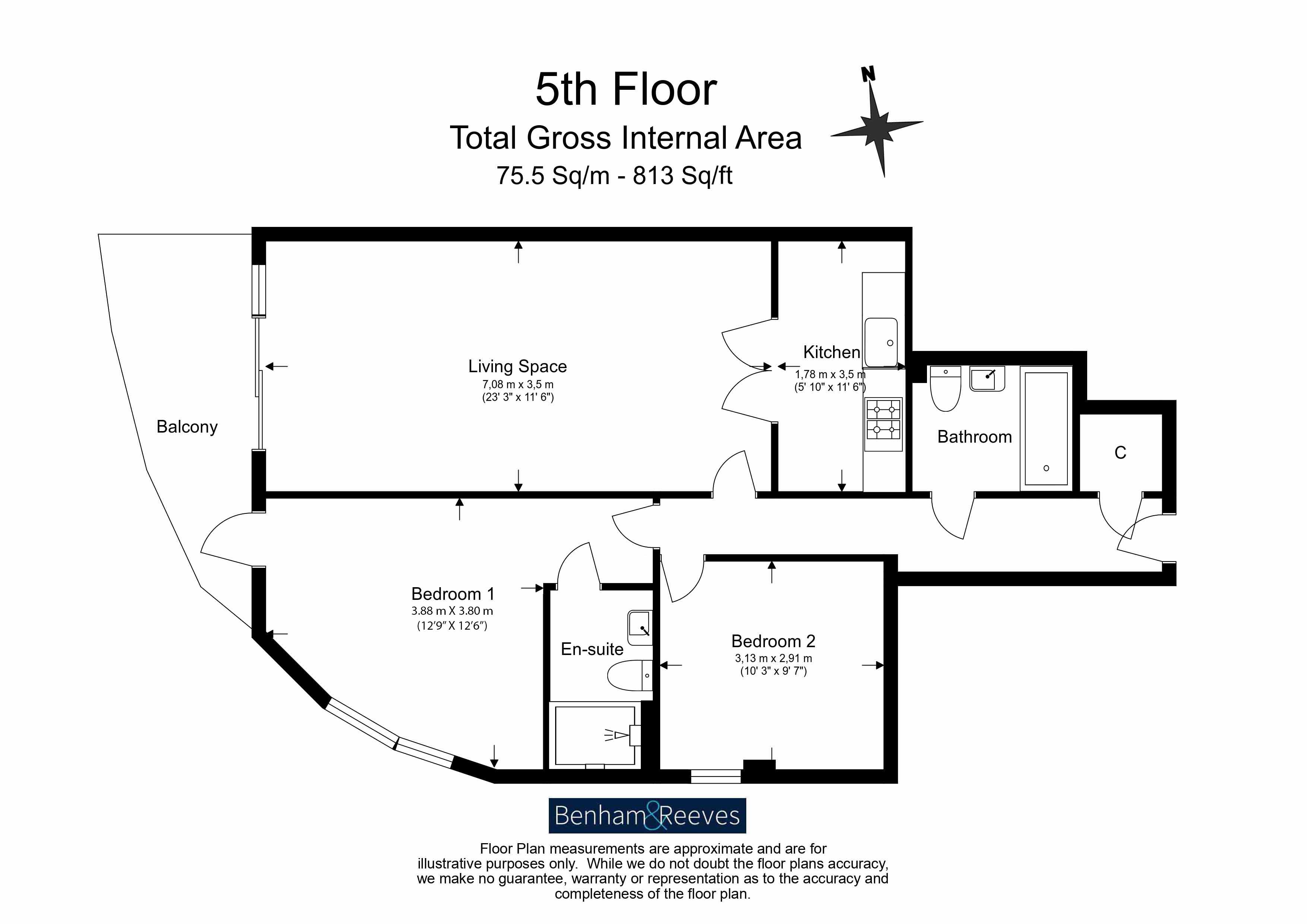Flat 56, Arctic House, 3, Heritage Avenue, Colindale floorplan