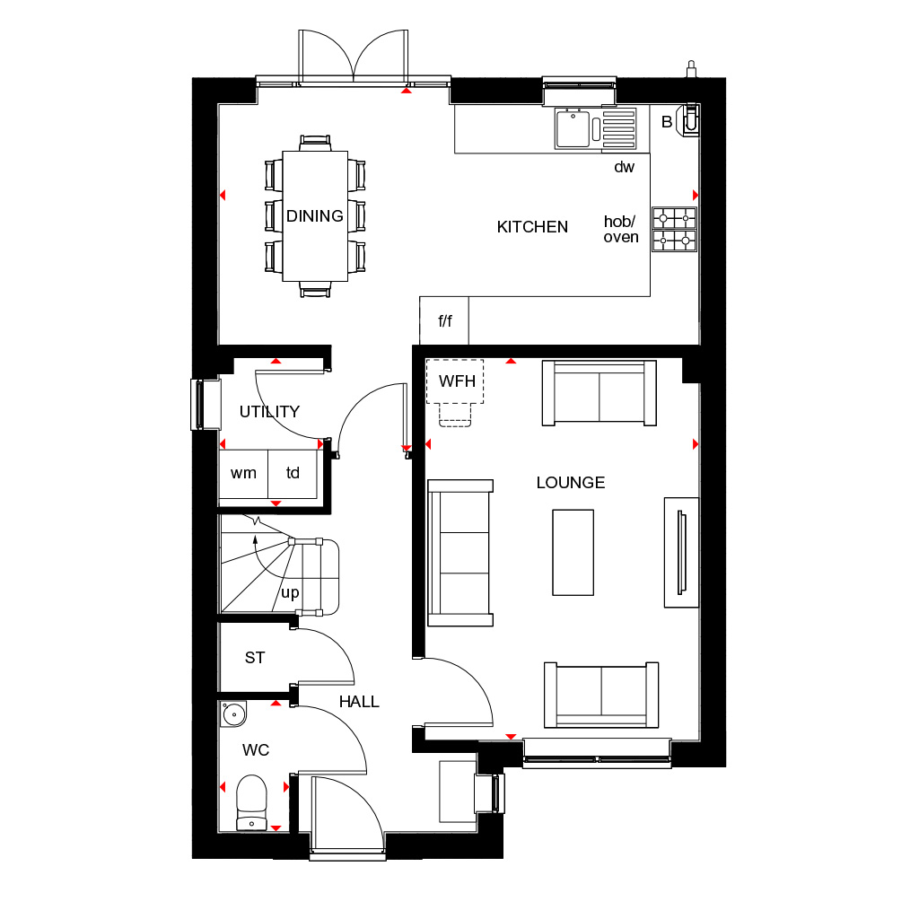 "Kingsley" at Beacon Lane, Cramlington NE23, 4 bedroom detached house