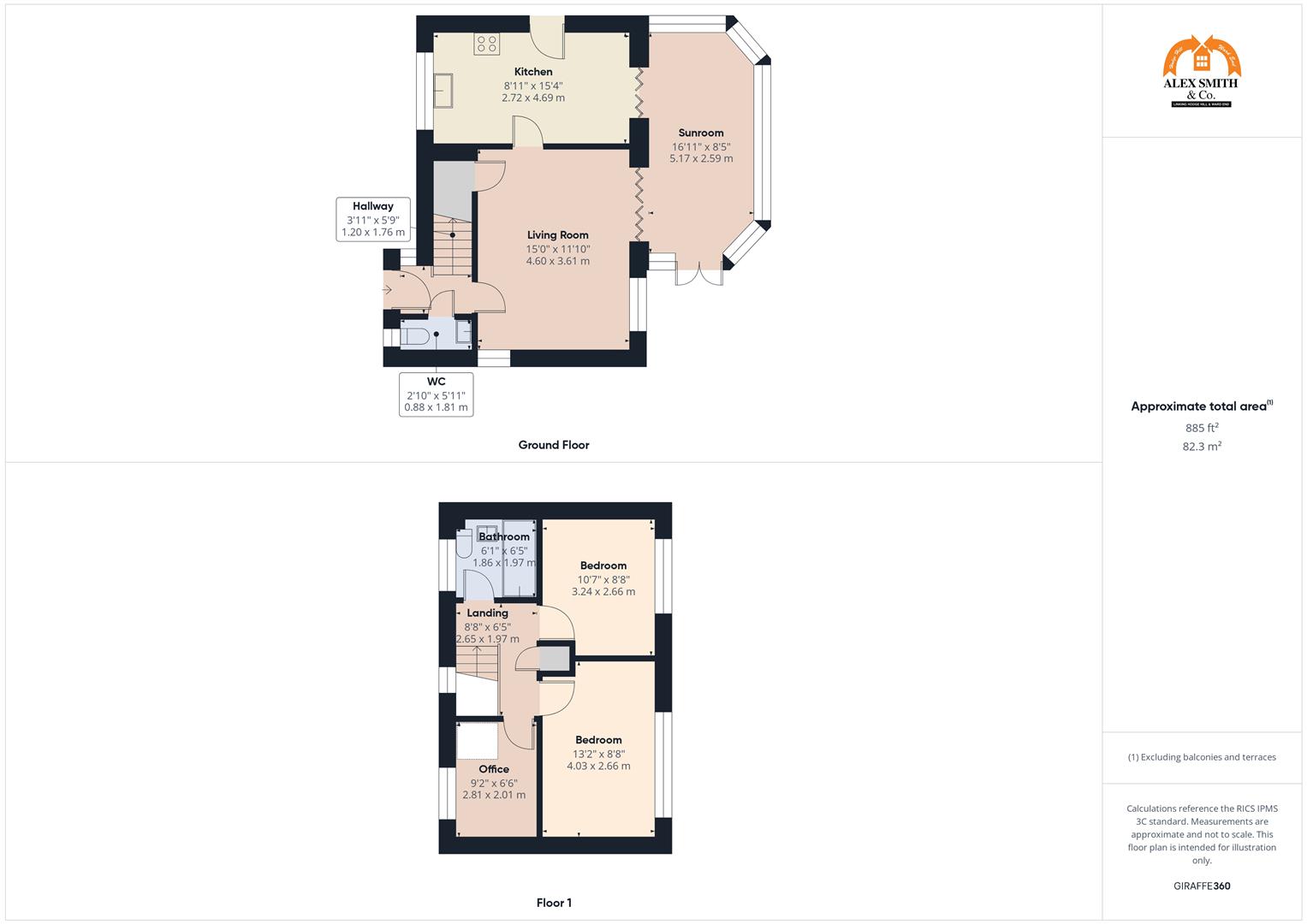 Orchard Rise, Yardley, Birmingham floorplan