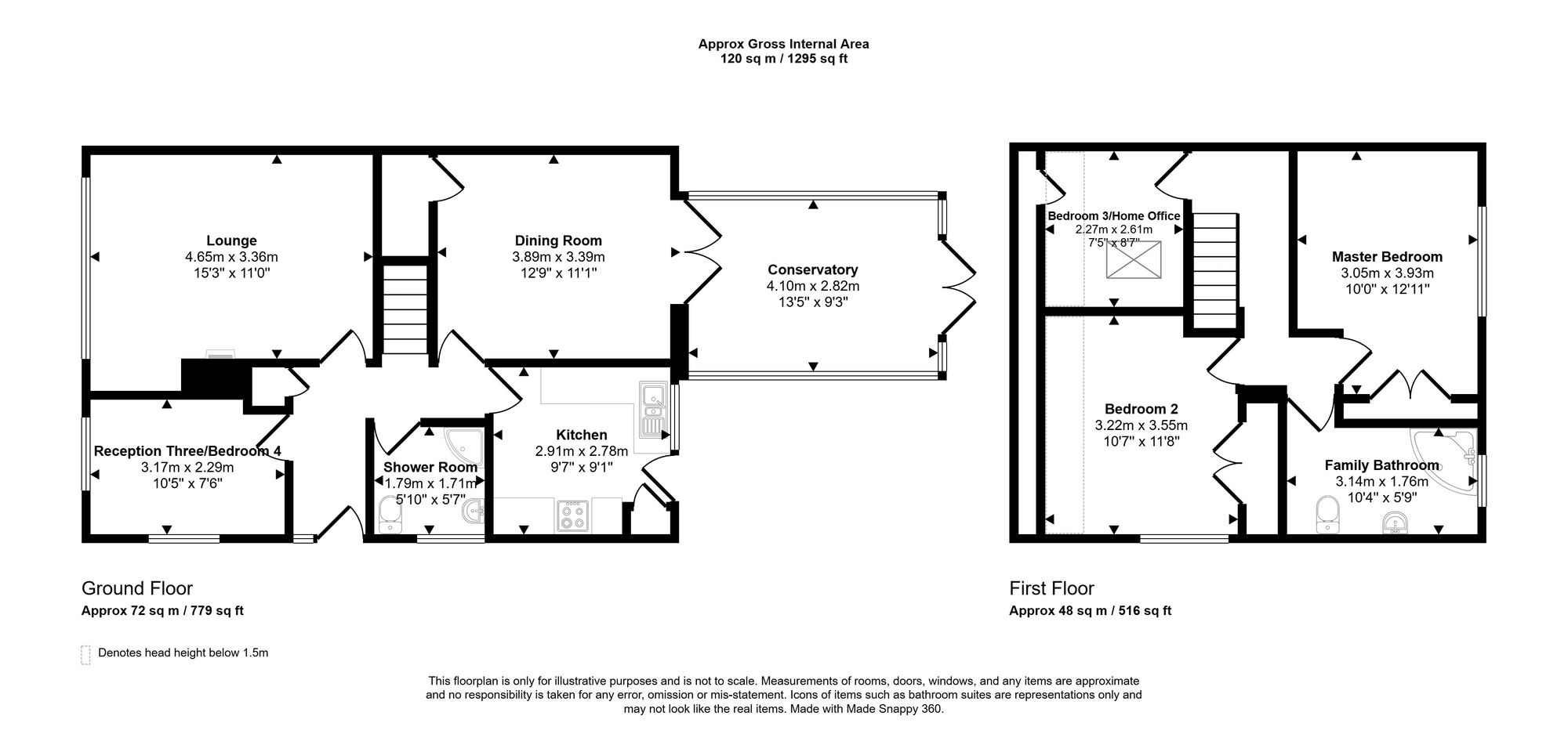 54 Rockfields, Porthcawl floorplan