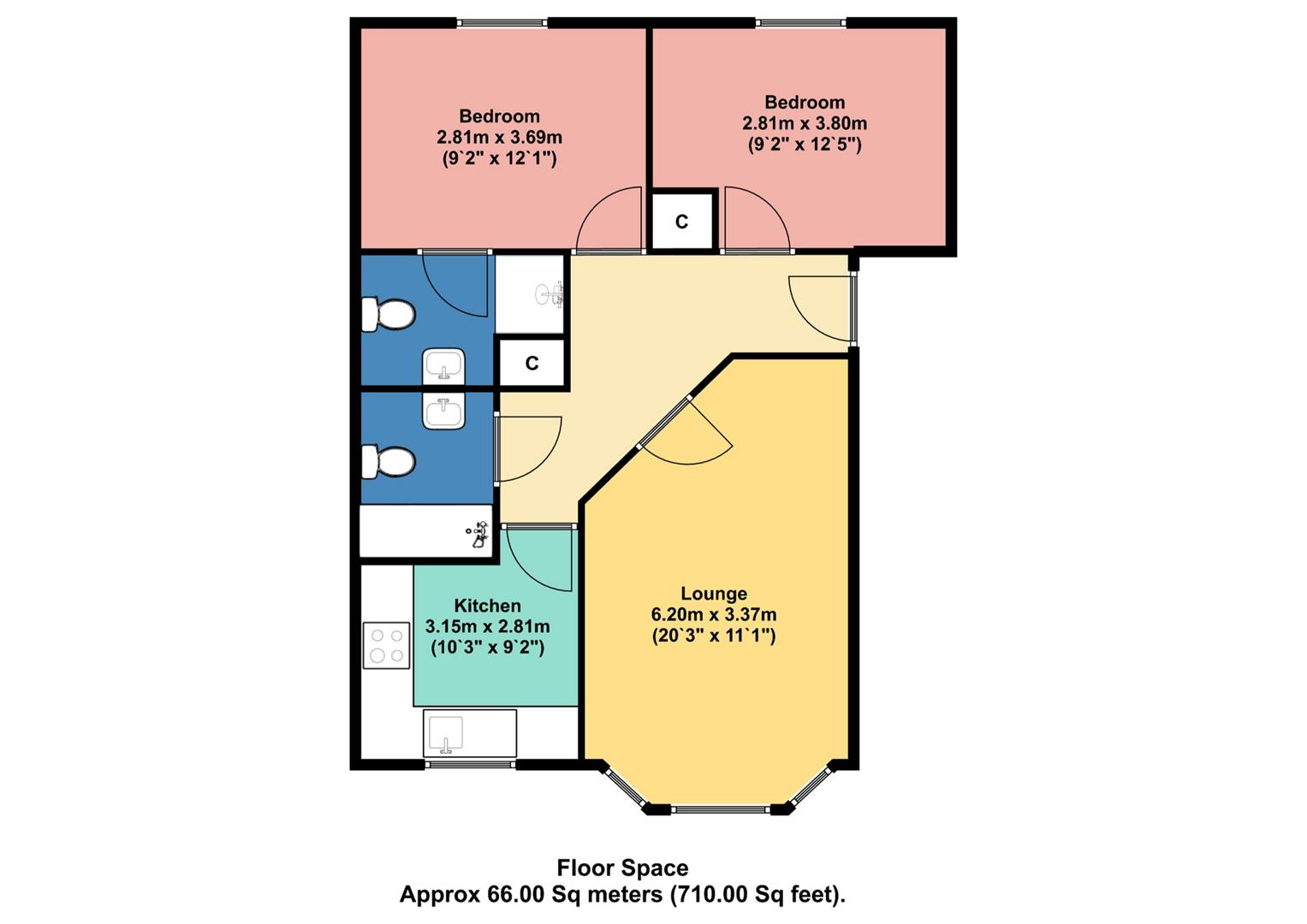 Lowry Gardens, Carlisle CA3, 2 bedroom flat for sale 64054064