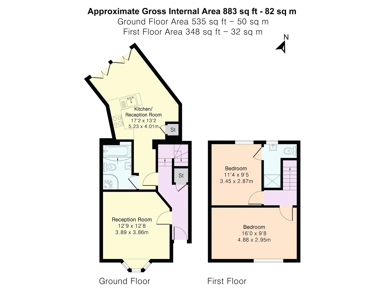 93, Pontefract Road, Bromley floorplan