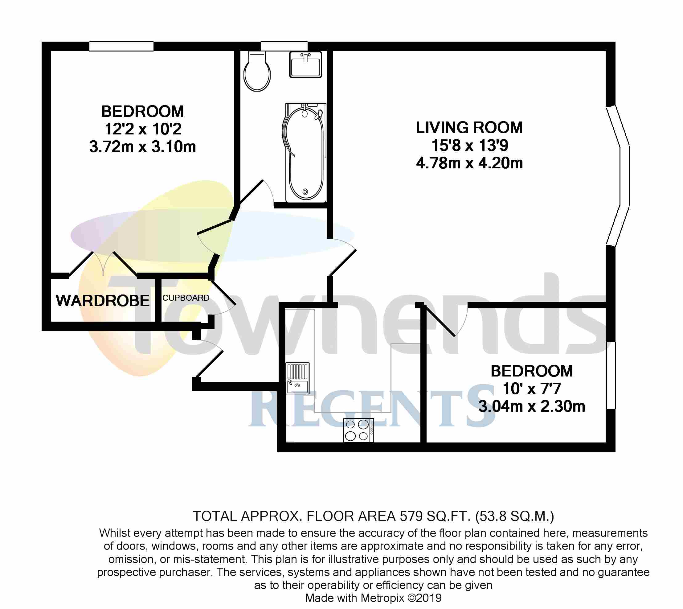 2 Bedrooms Flat for sale in Laleham Road, Shepperton, Surrey TW17